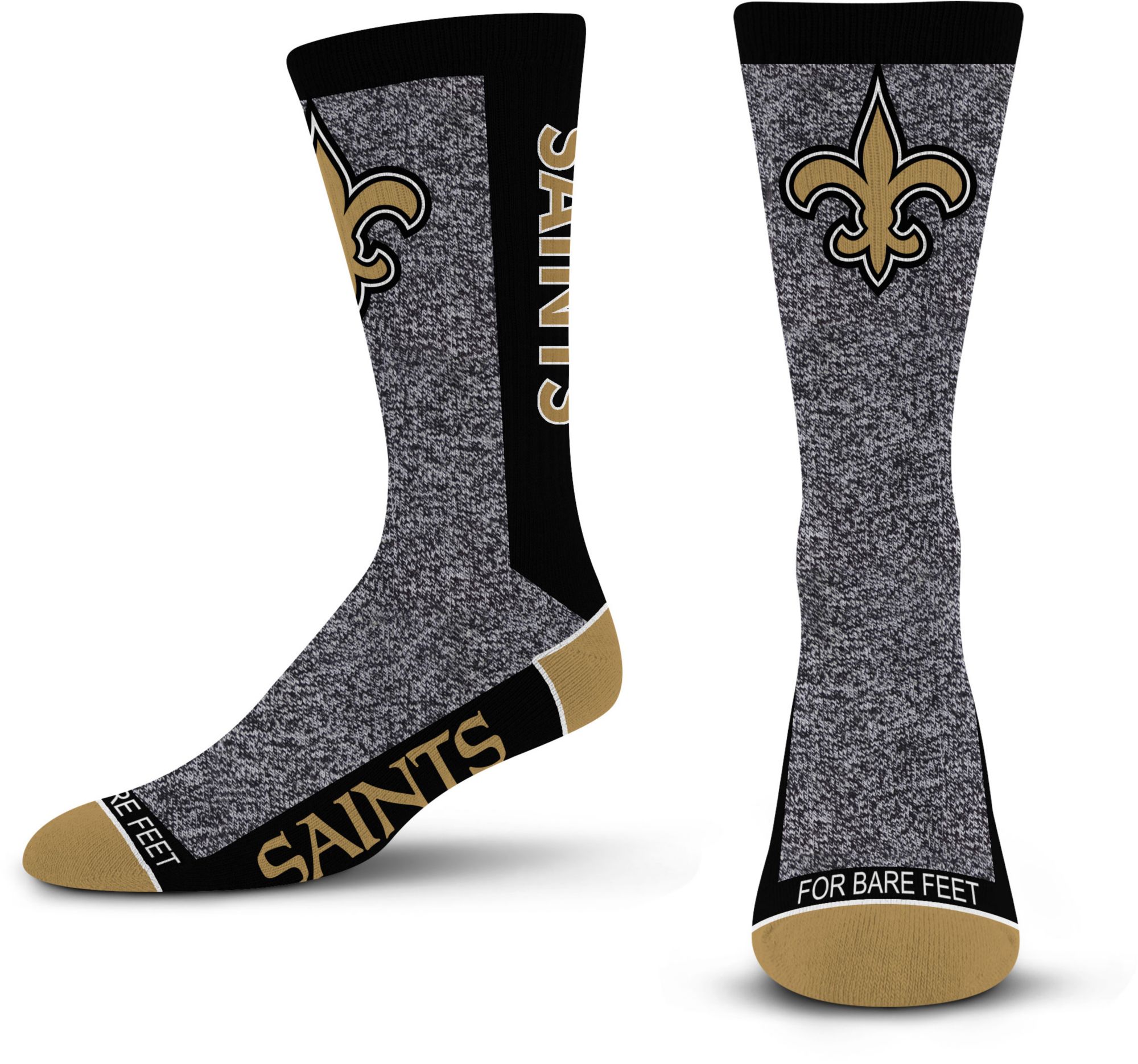 For Bare Feet Adult New Orleans Saints Marble MVP Socks product image