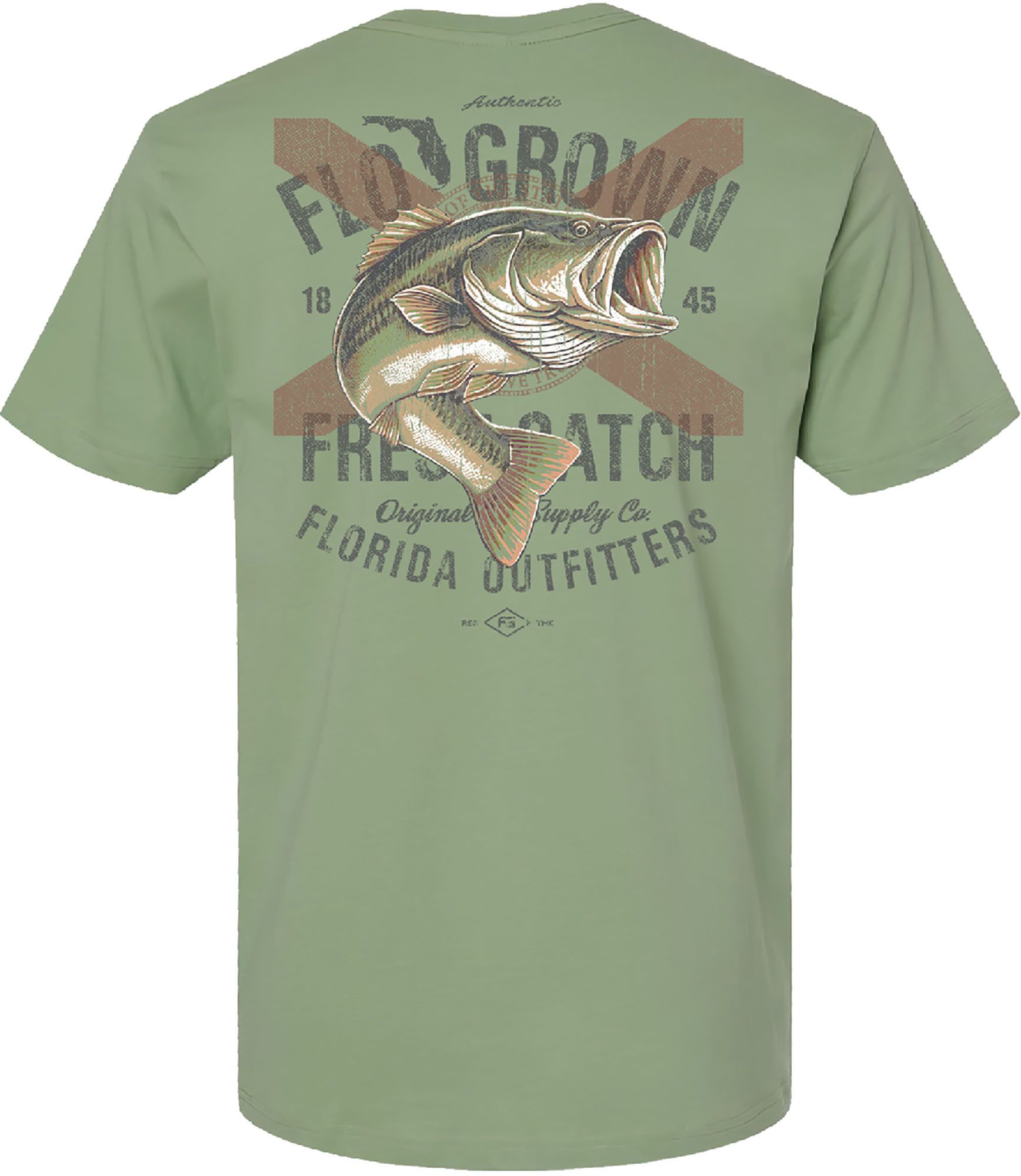 FloGrown Men's Vintage Bass Catch Short Sleeve T-Shirt product image