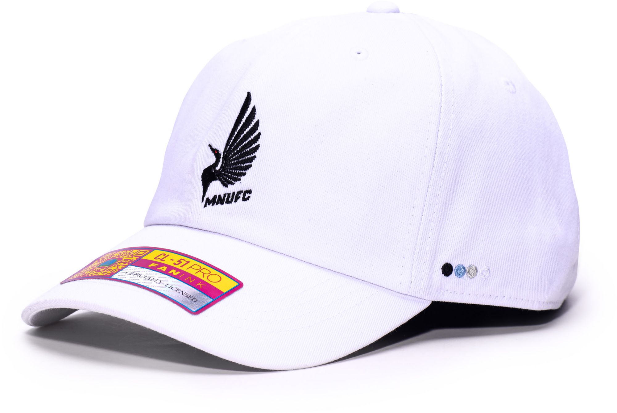 Fan Ink Men's Minnesota United FC White Bamboo Slouch Adjustable Hat product image
