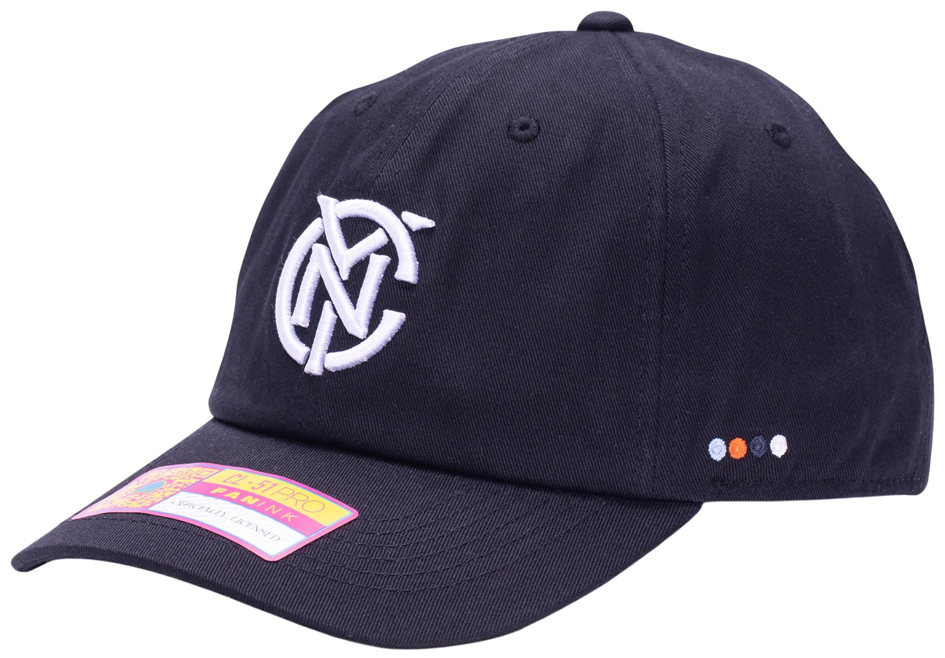 Fan Ink Adult New York City FC Black Bamboo Slouch Adjustable Hat product image