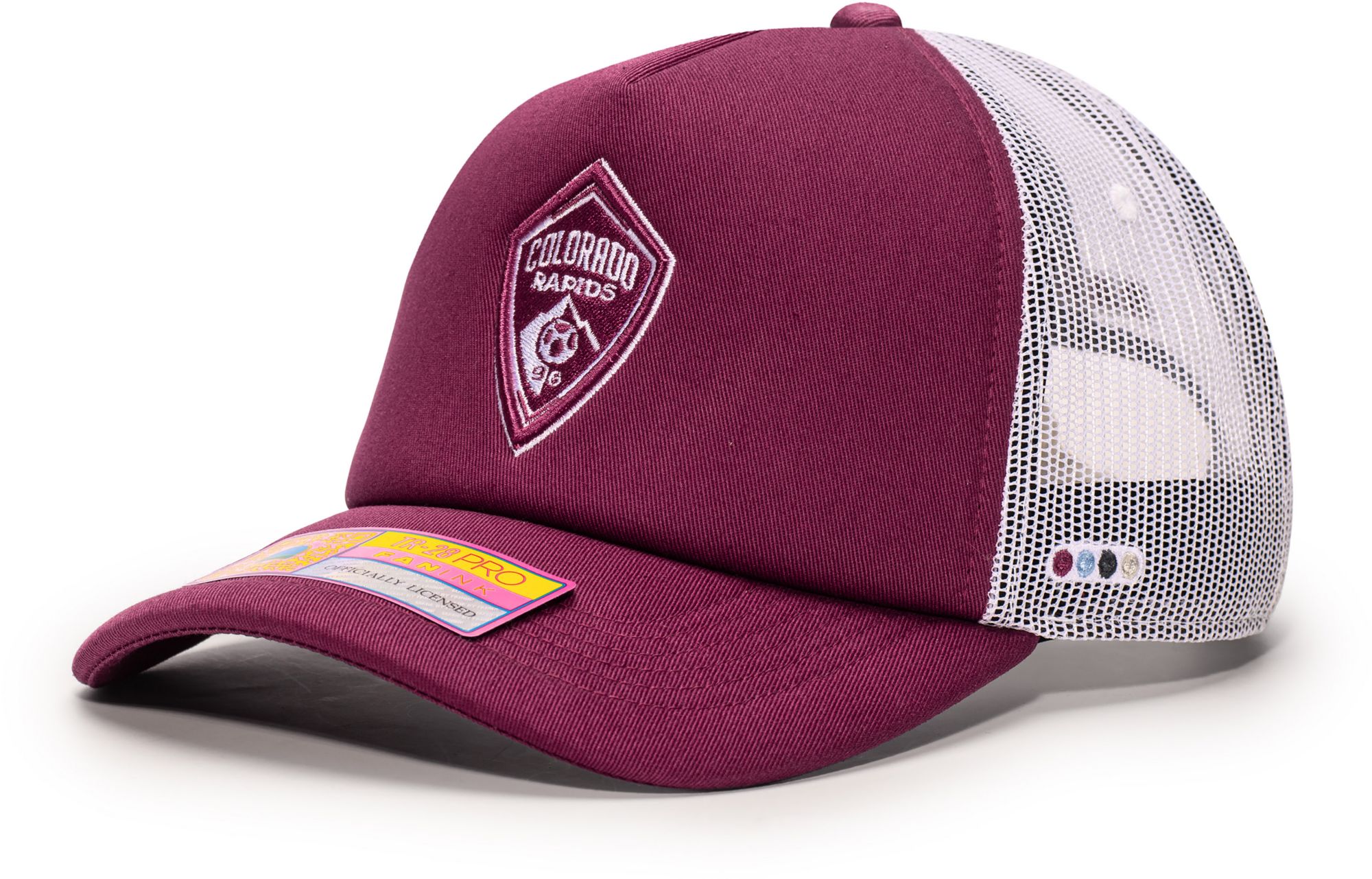 Fan Ink Men's Colorado Rapids Cardinal Logo Adjustable Trucker Hat product image
