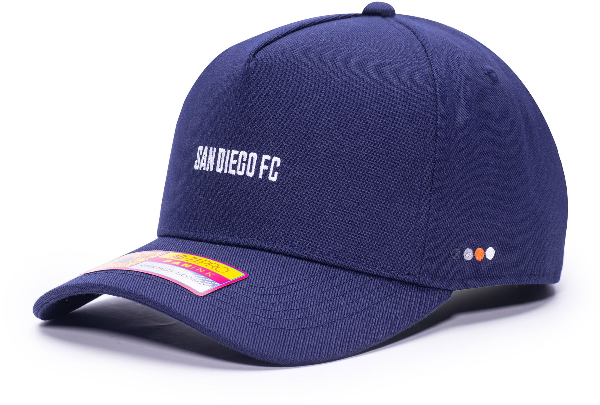 Fan Ink Men's San Diego FC Navy Maverick Adjustable Trucker Hat product image