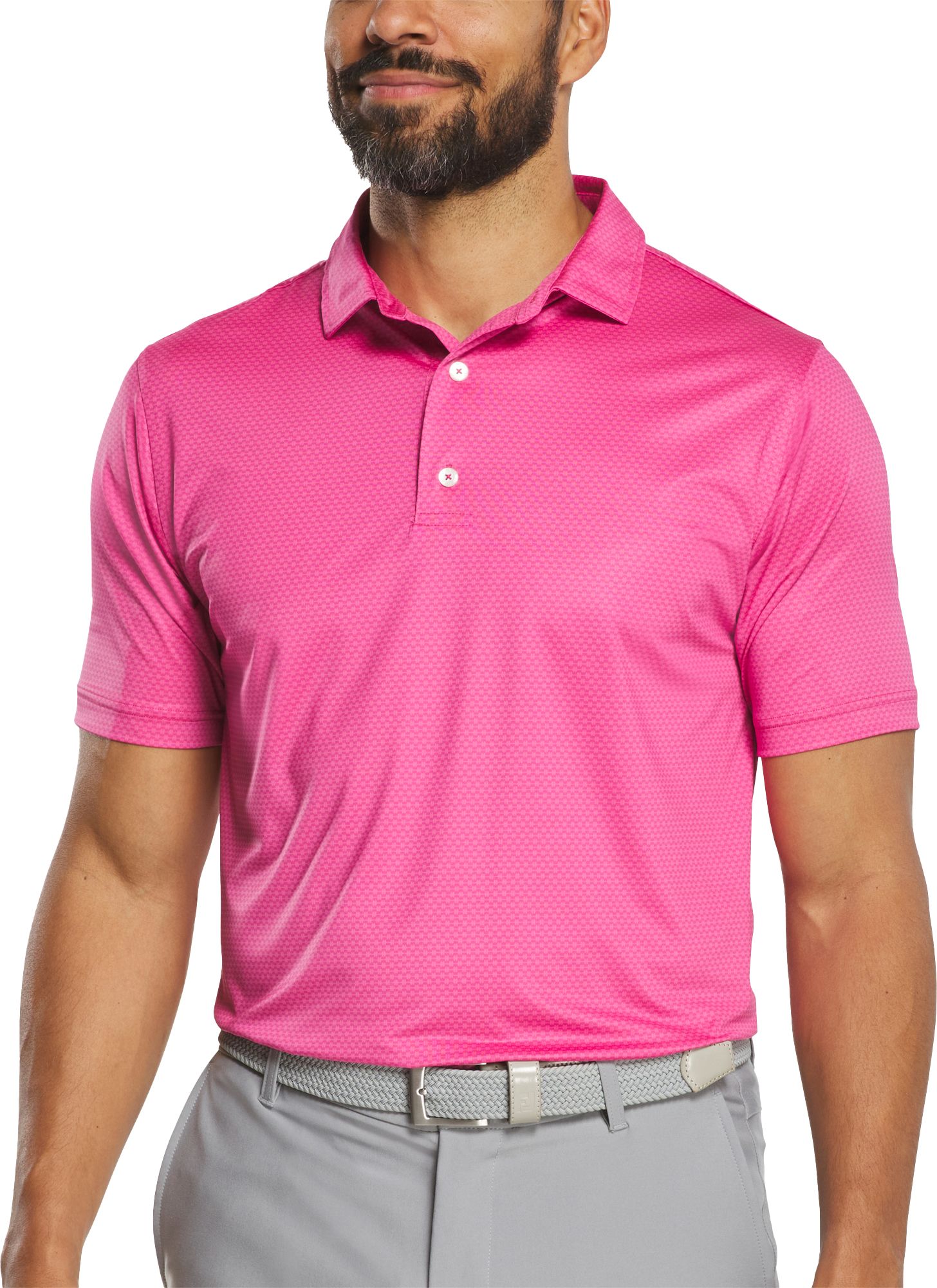 FootJoy Men's Abacus Print Lisle Golf Polo product image