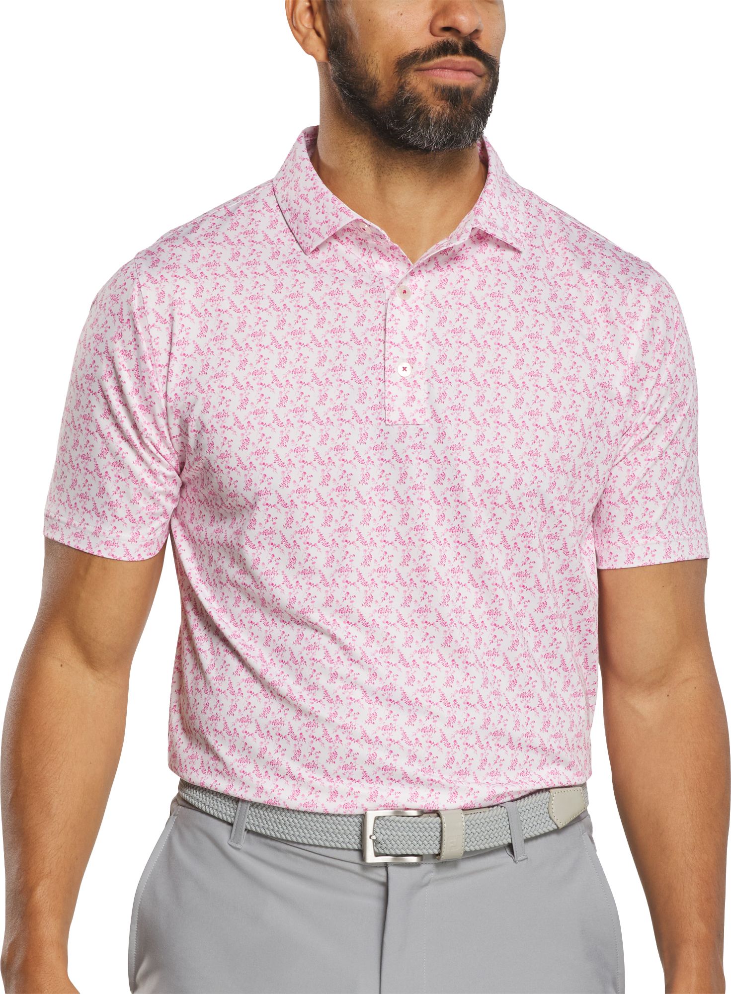 FootJoy Men's Vintage Floral Lisle Golf Polo product image