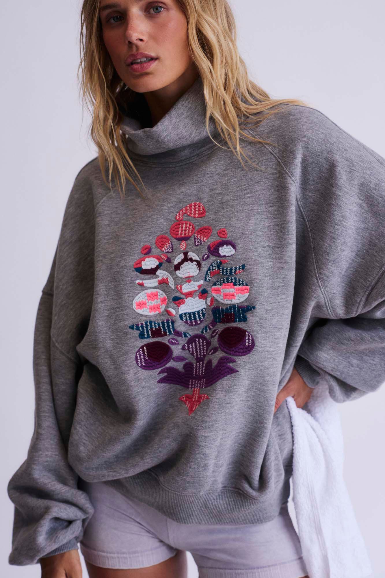 FP Movement Women's On Your Mark Logo Mock Neck Pullover product image