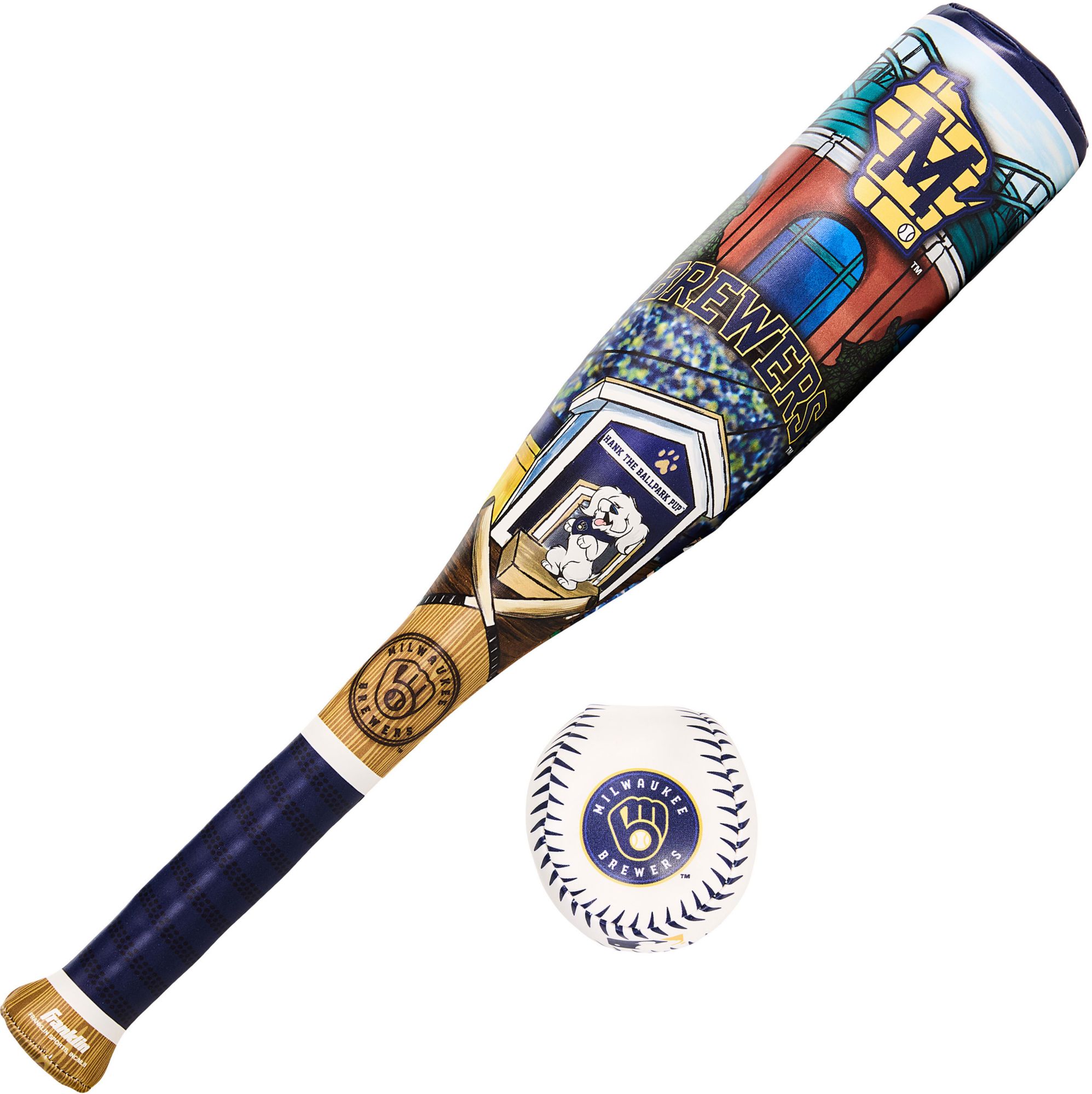 Franklin Milwaukee Brewers Club Culture Soft Bat and Ball Set product image