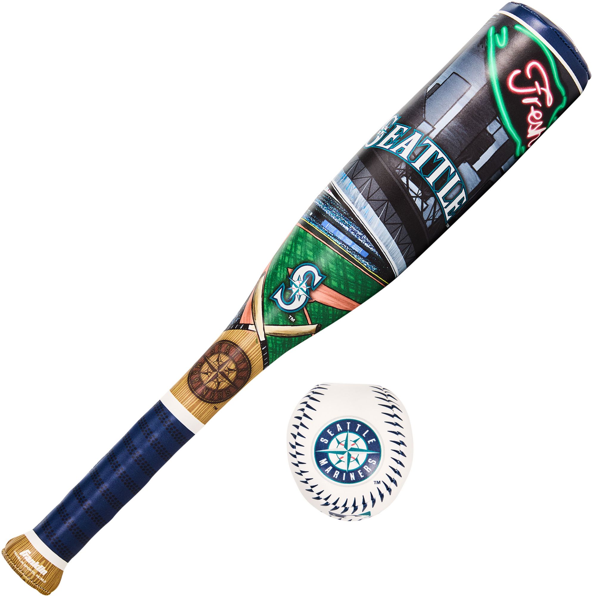 Franklin Seattle Mariners Club Culture Soft Bat and Ball Set product image