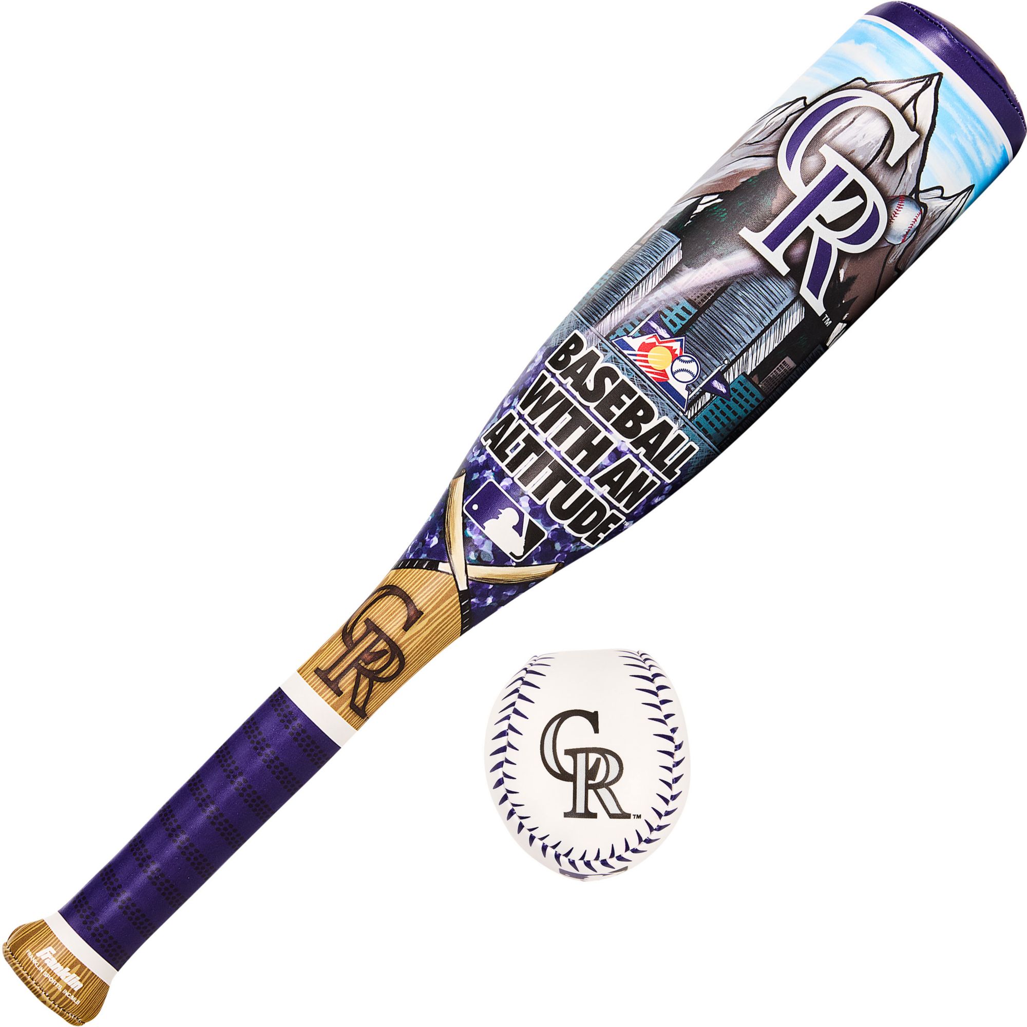 Franklin Colorado Rockies Club Culture Soft Bat and Ball Set product image