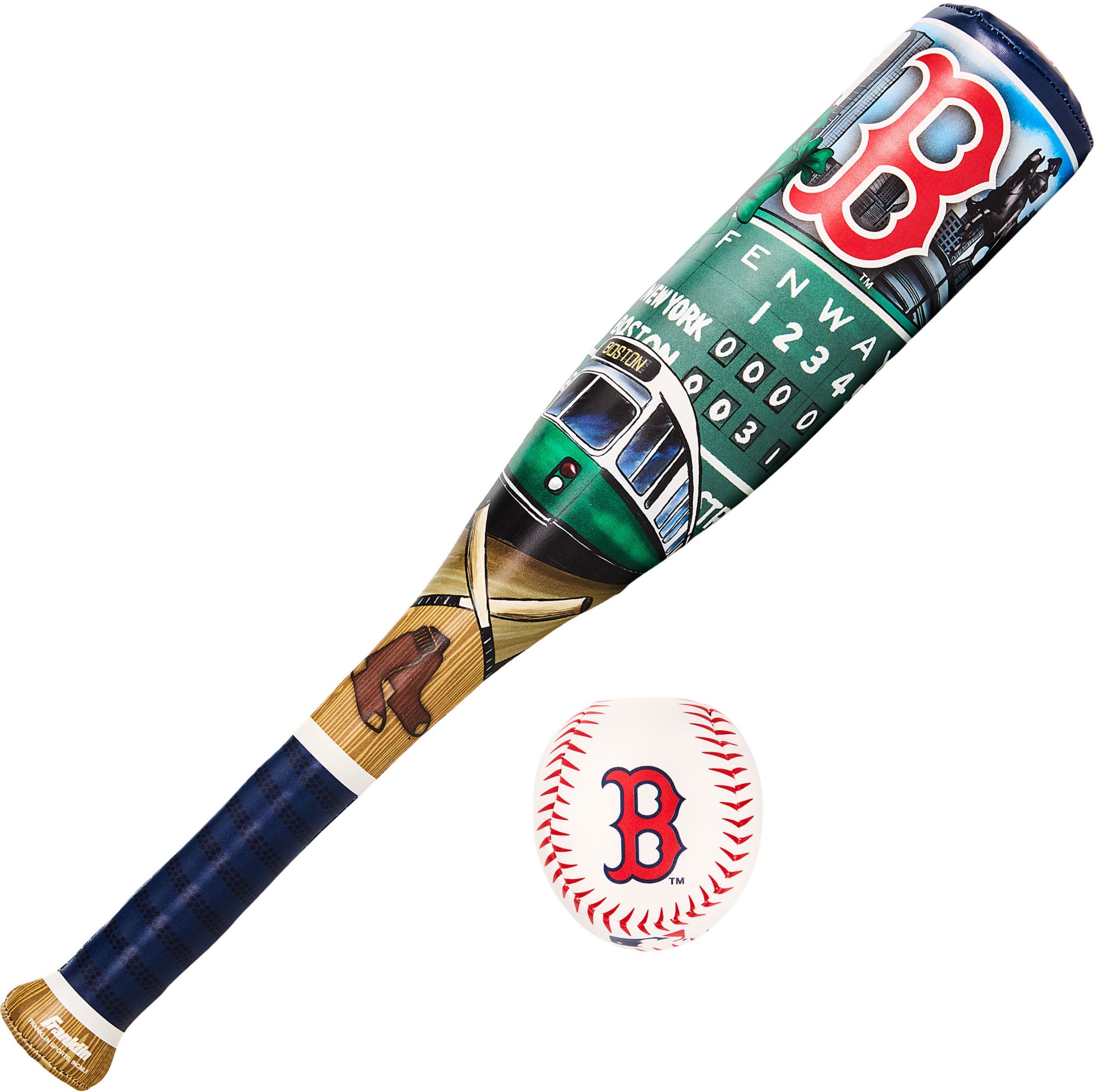Franklin Boston Red Sox Club Culture Soft Bat and Ball Set product image