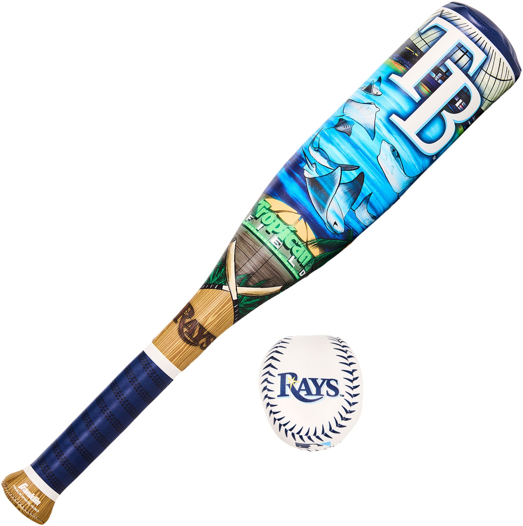 Franklin Tampa Bay Rays Club Culture Soft Bat and Ball Set product image