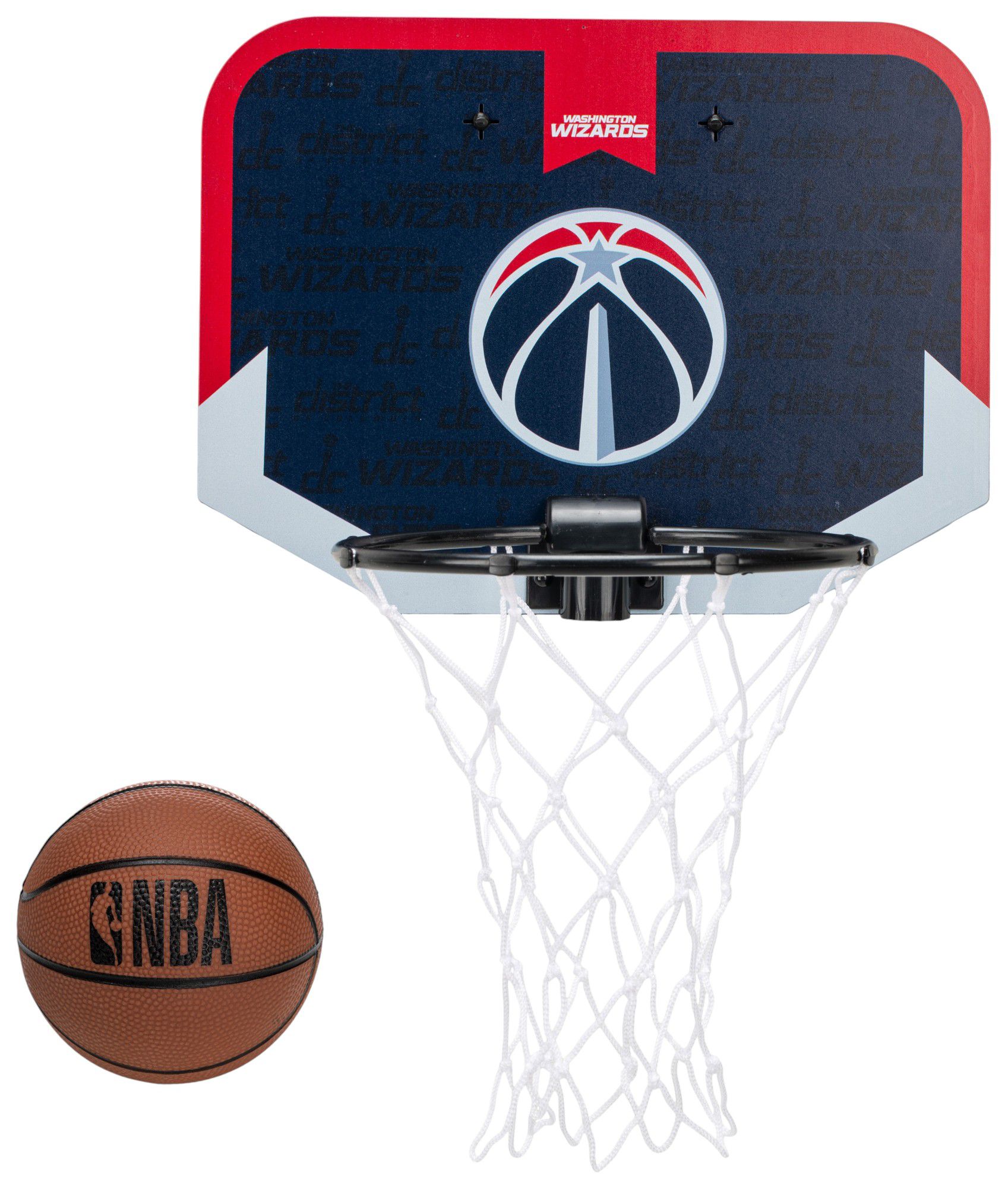 Franklin Unisex Washington Wizards Over The Door Mini Basketball Hoop and Ball Set product image