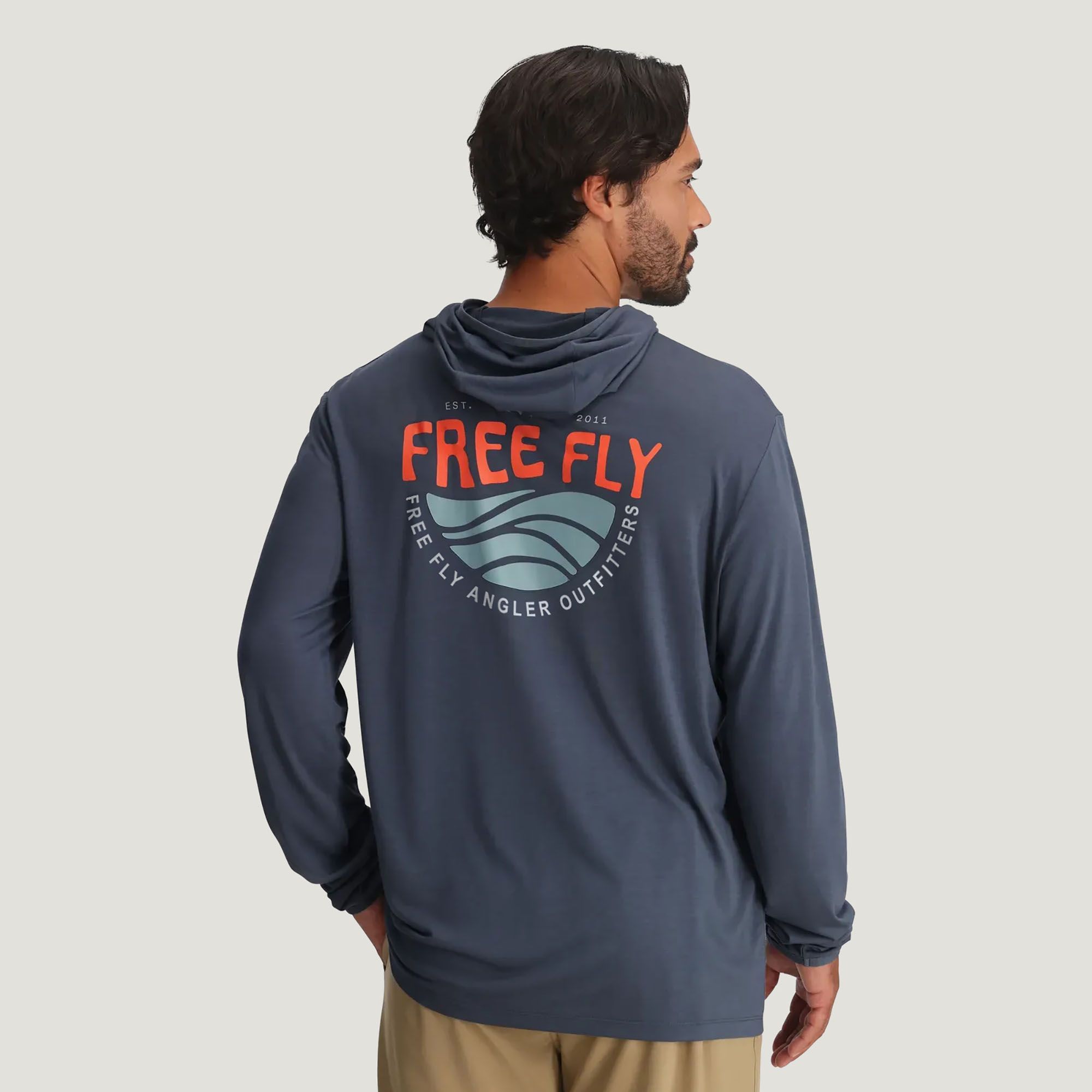 Free Fly Men's Bamboo Lightweight Graphic Hoodie product image