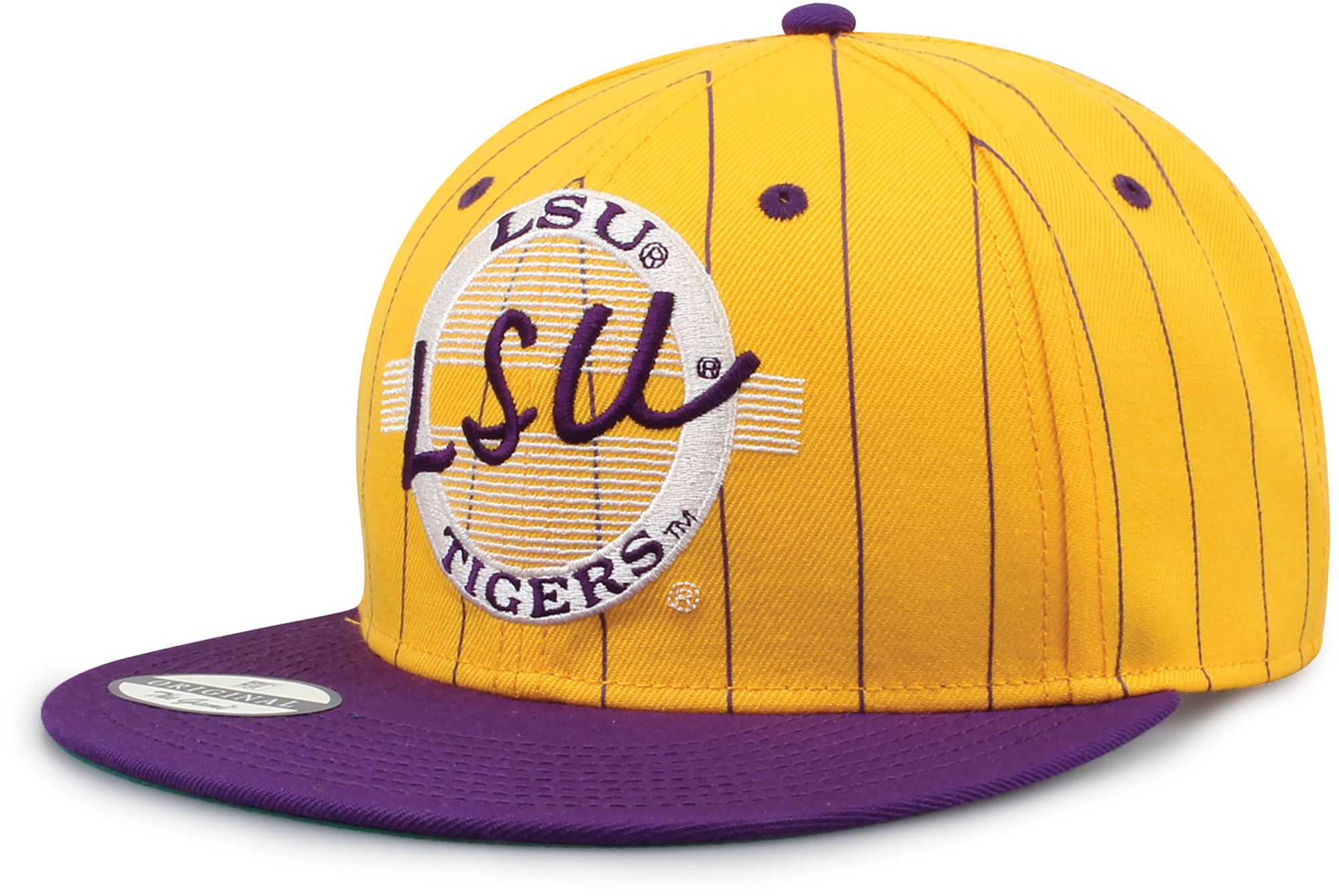 The Game Adult LSU Tigers Athletic Gold Pinstripe Snapback Adjustable Hat product image