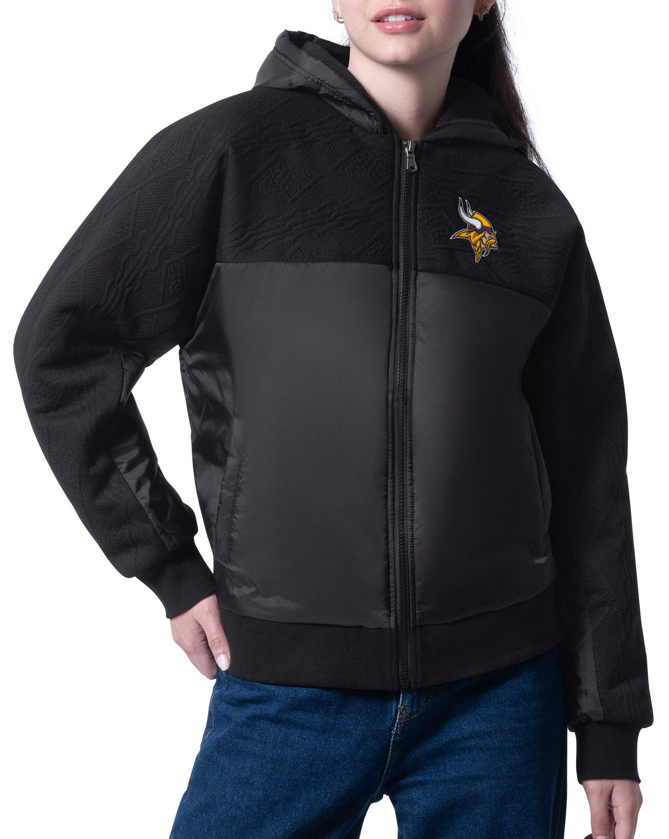 G-III for Her Women's Minnesota Vikings Black Locker Talk Jacket product image