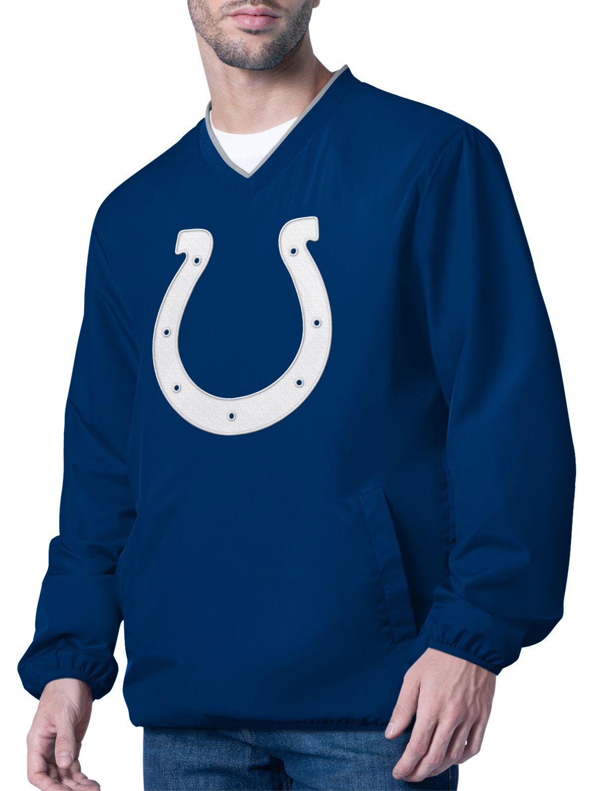 G-III Men's Indianapolis Colts Royal Crossover Pullover Jacket product image