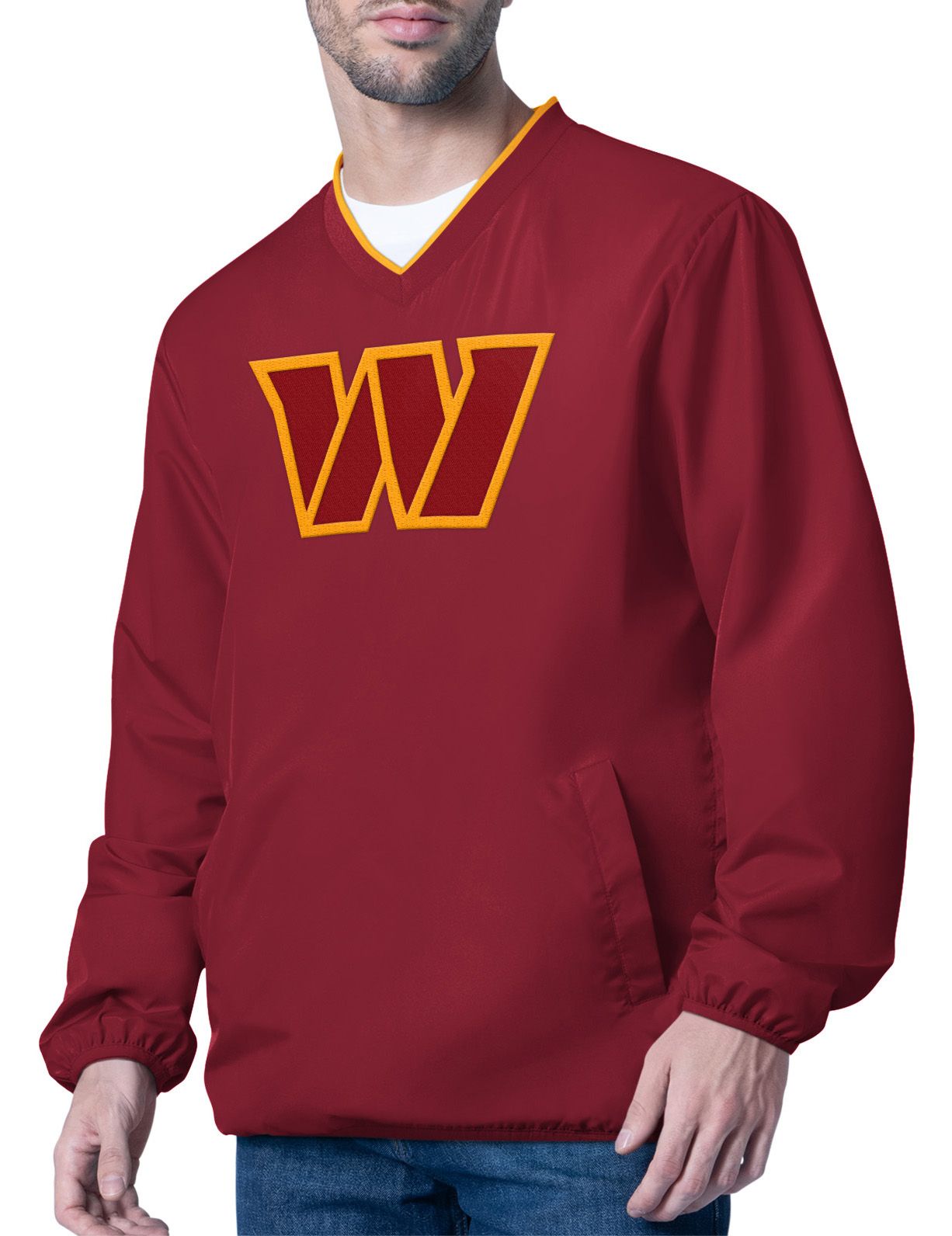 G-III Men's Washington Commanders Maroon Crossover Pullover Jacket product image