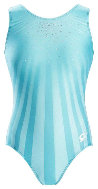 GK Elite Girls' Turquoise Sunrise Tank Leotard product image