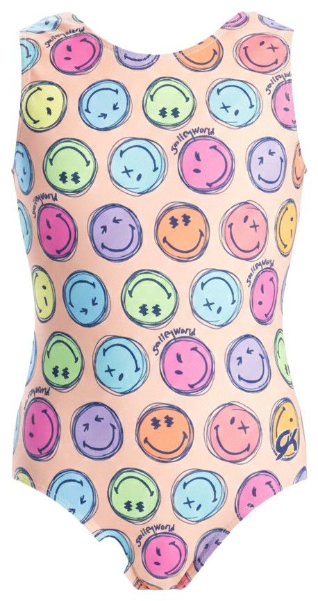 GK Elite Girls' SmileyWorld Rainbow Smiles Tank Leotard product image