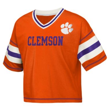 sorry, Gen2 Girls' Clemson Tigers Orange Grid Iron Short Sleeve T-Shirt is currently out of stock
