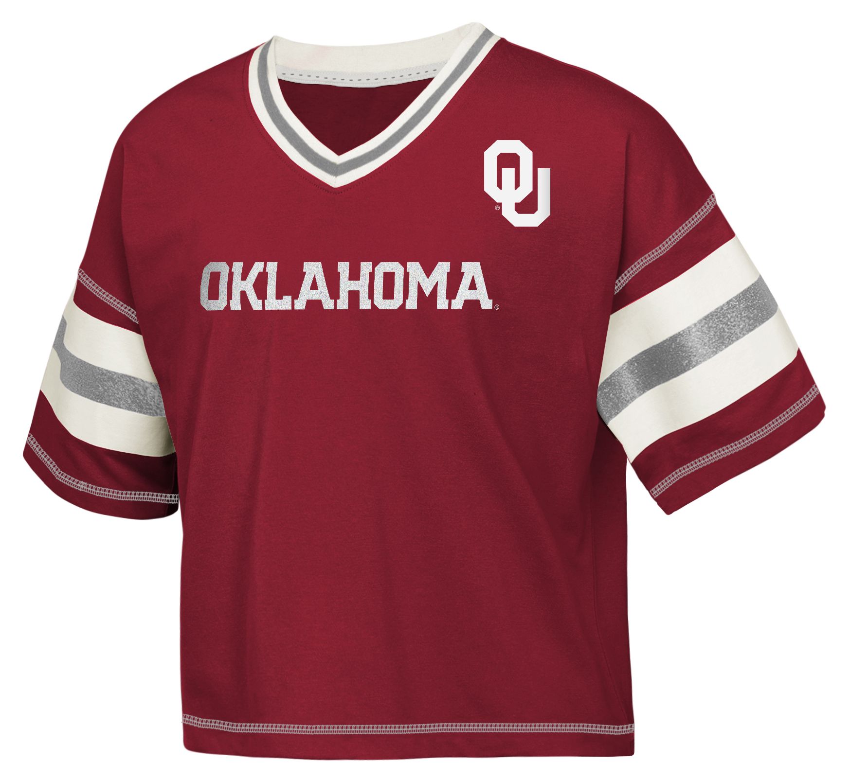 Gen2 Girls' Oklahoma Sooners Team Crimson Grid Iron Short Sleeve T-Shirt product image