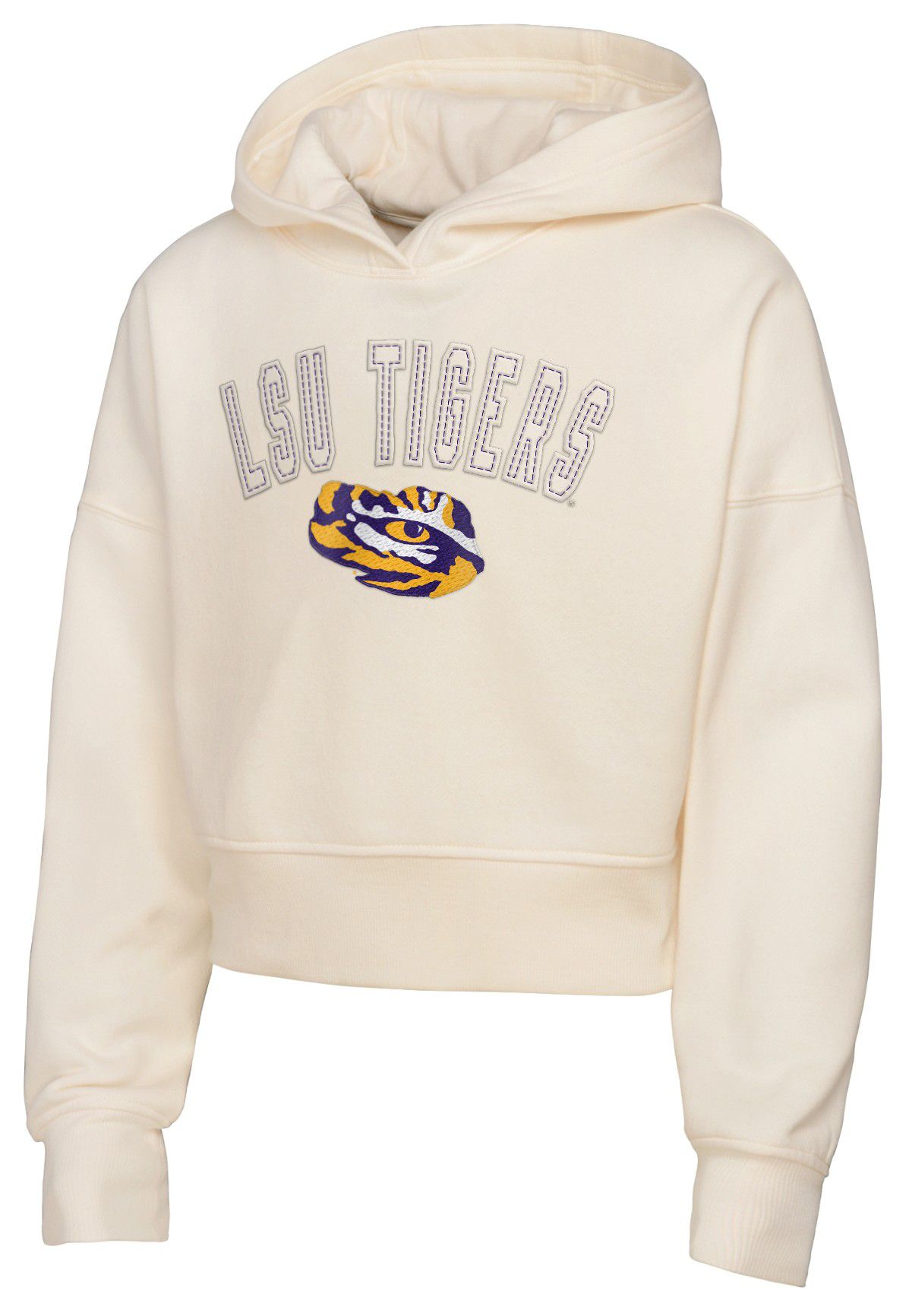 Gen2 Girls' LSU Tigers Cream/White Blitz Pullover Hoodie product image