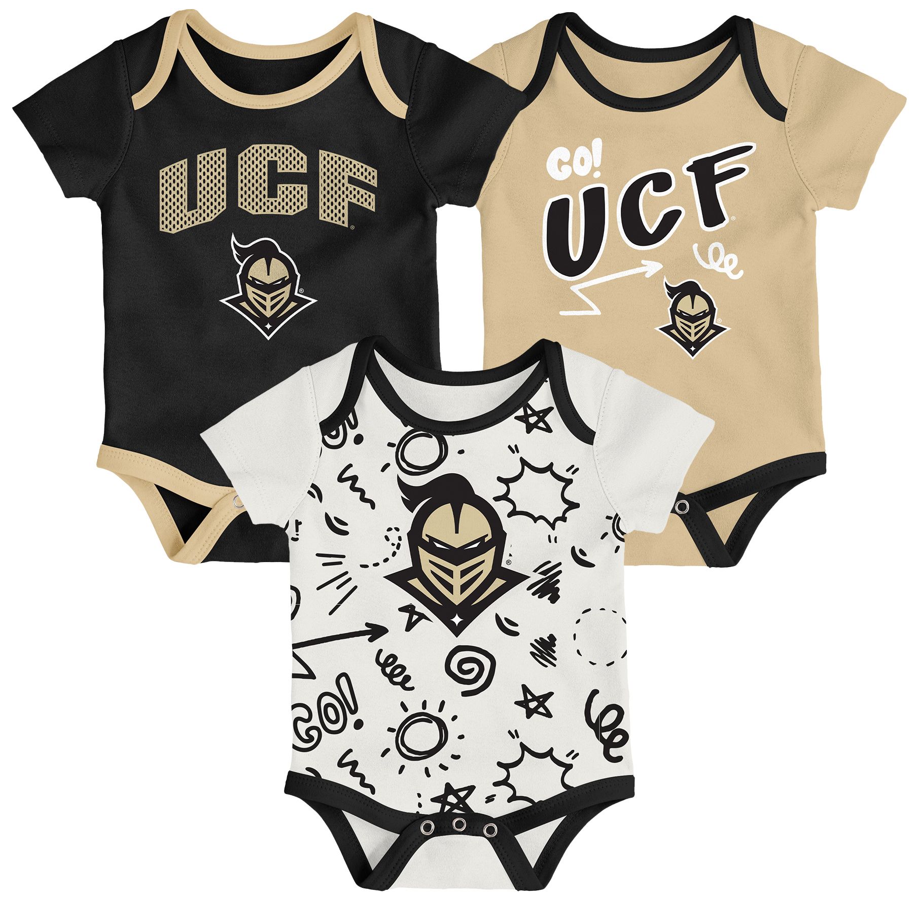 Gen2 Newborn UCF Knights All Day Play Creeper Set product image