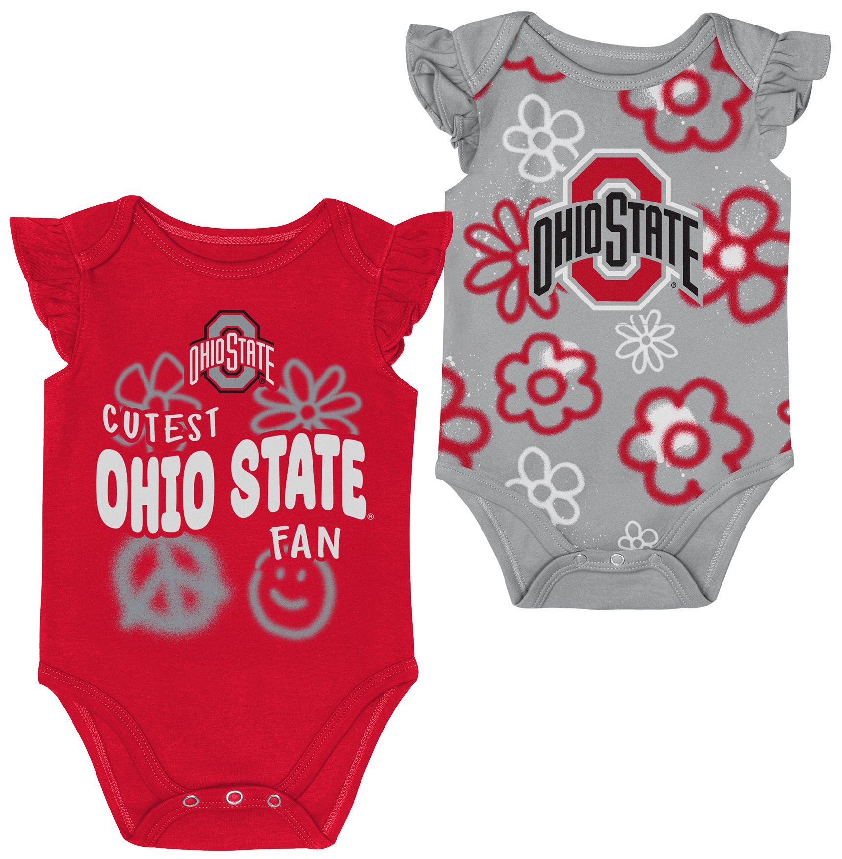Gen2 Newborn Ohio State Buckeyes Little Sunshine Creeper Set product image