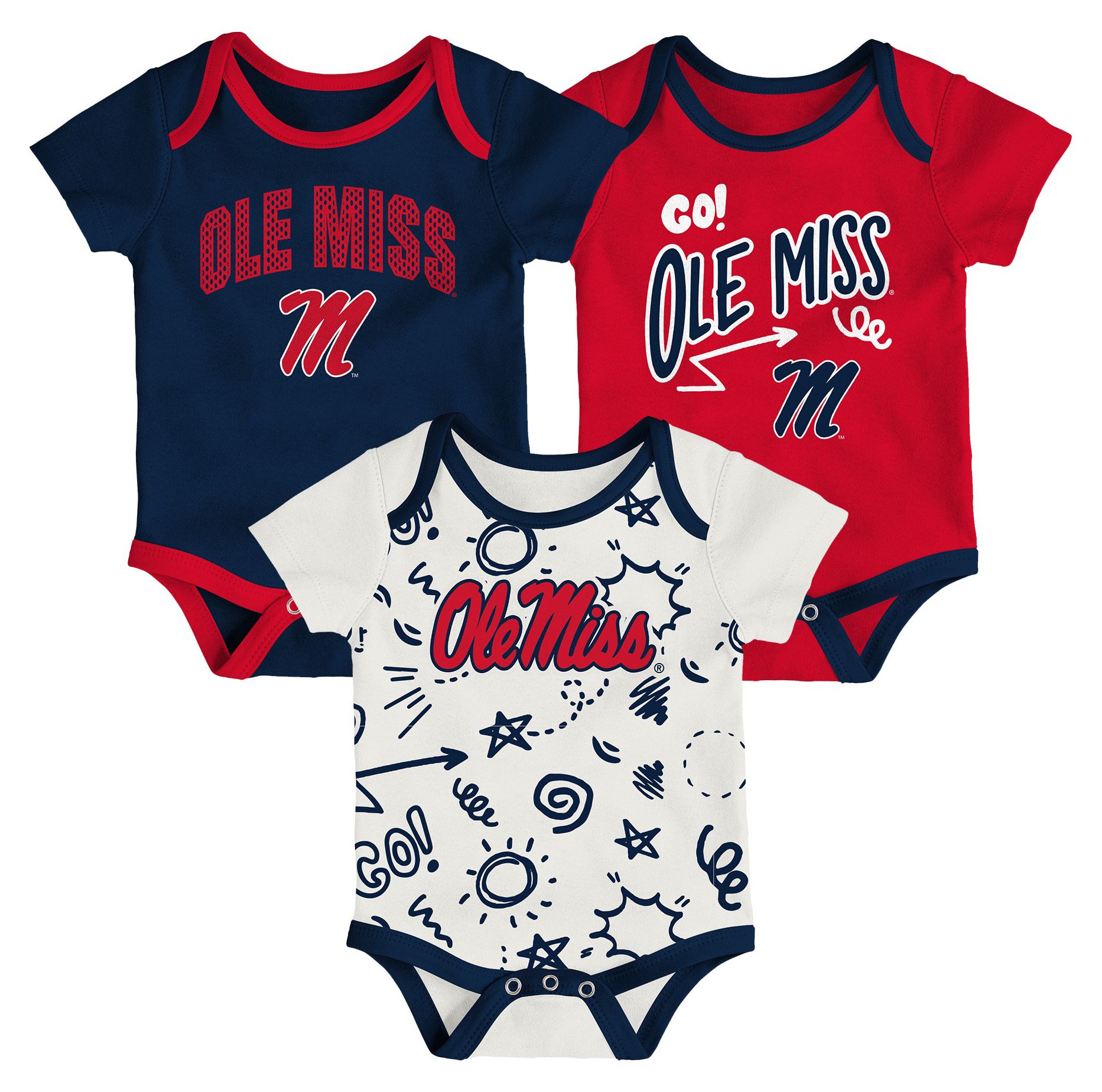 Gen2 Infant Ole Miss Rebels All Day Play Creeper Set product image