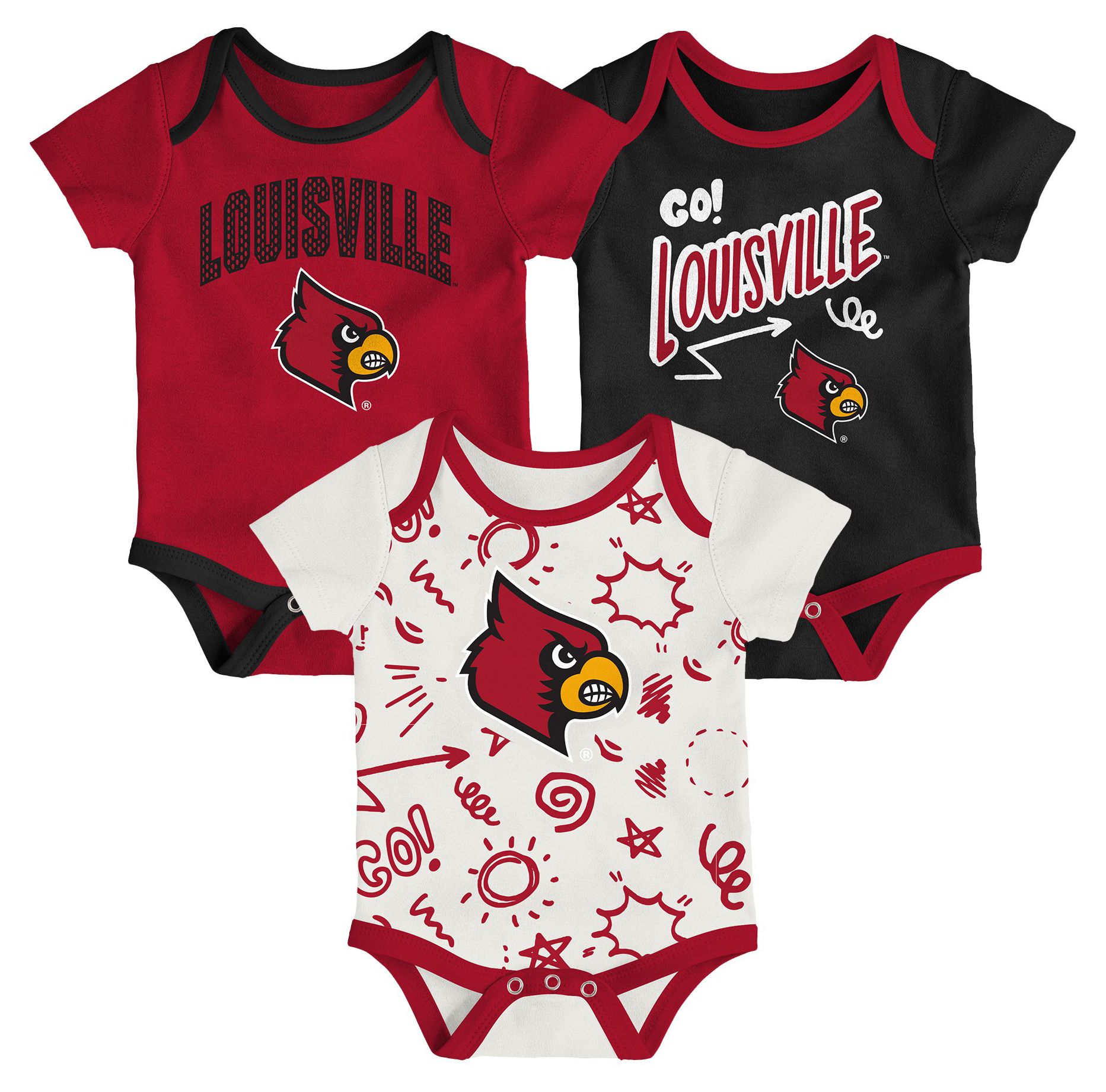 Gen2 Infant Louisville Cardinals All Day Play Creeper Set product image