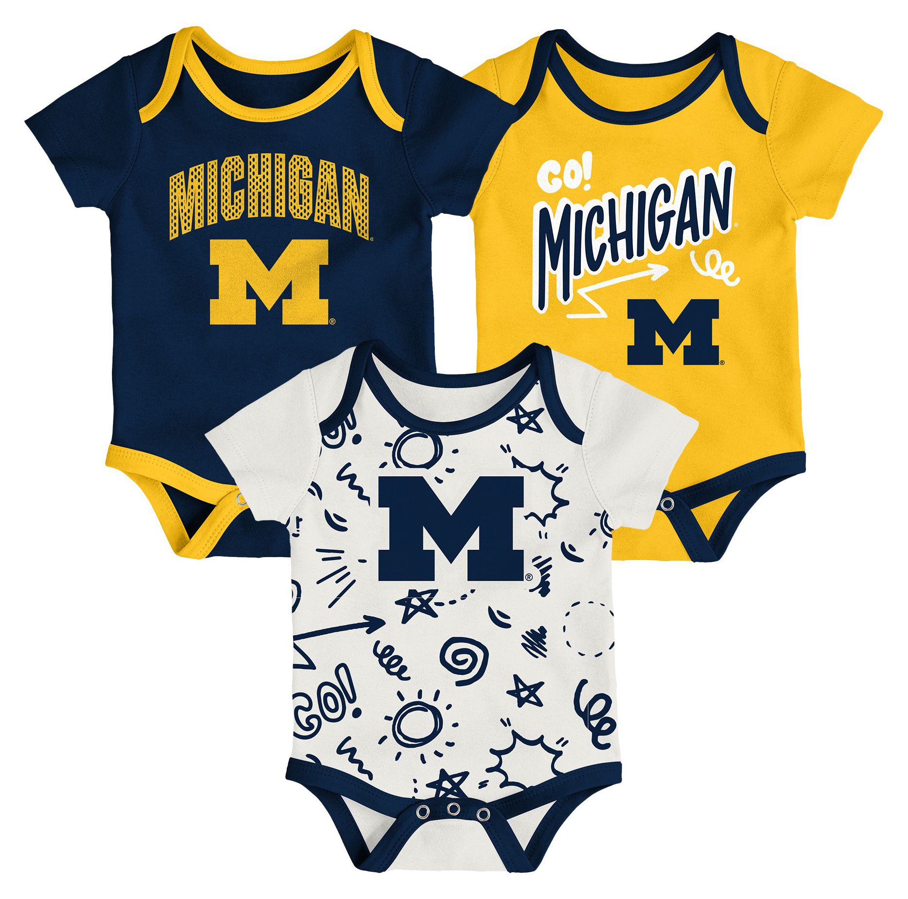Gen2 Infant Michigan Wolverines All Day Play Creeper Set product image