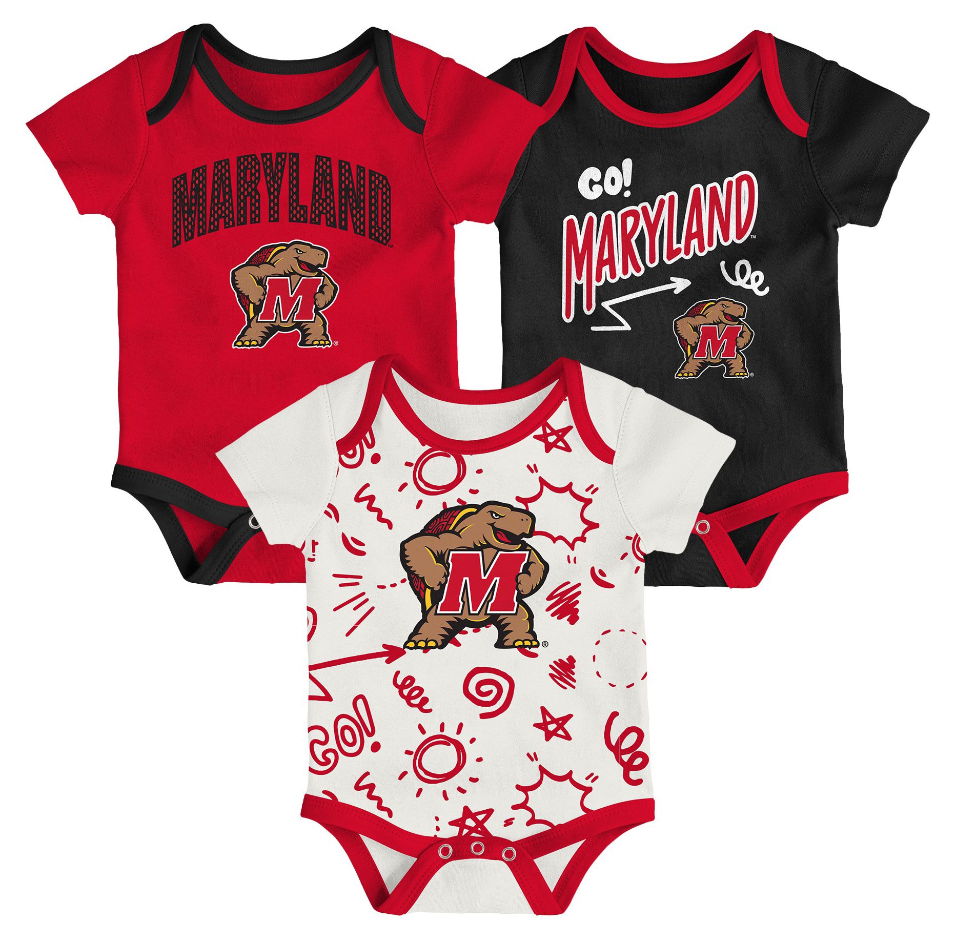 Gen2 Infant Maryland Terrapins All Day Play Creeper Set product image