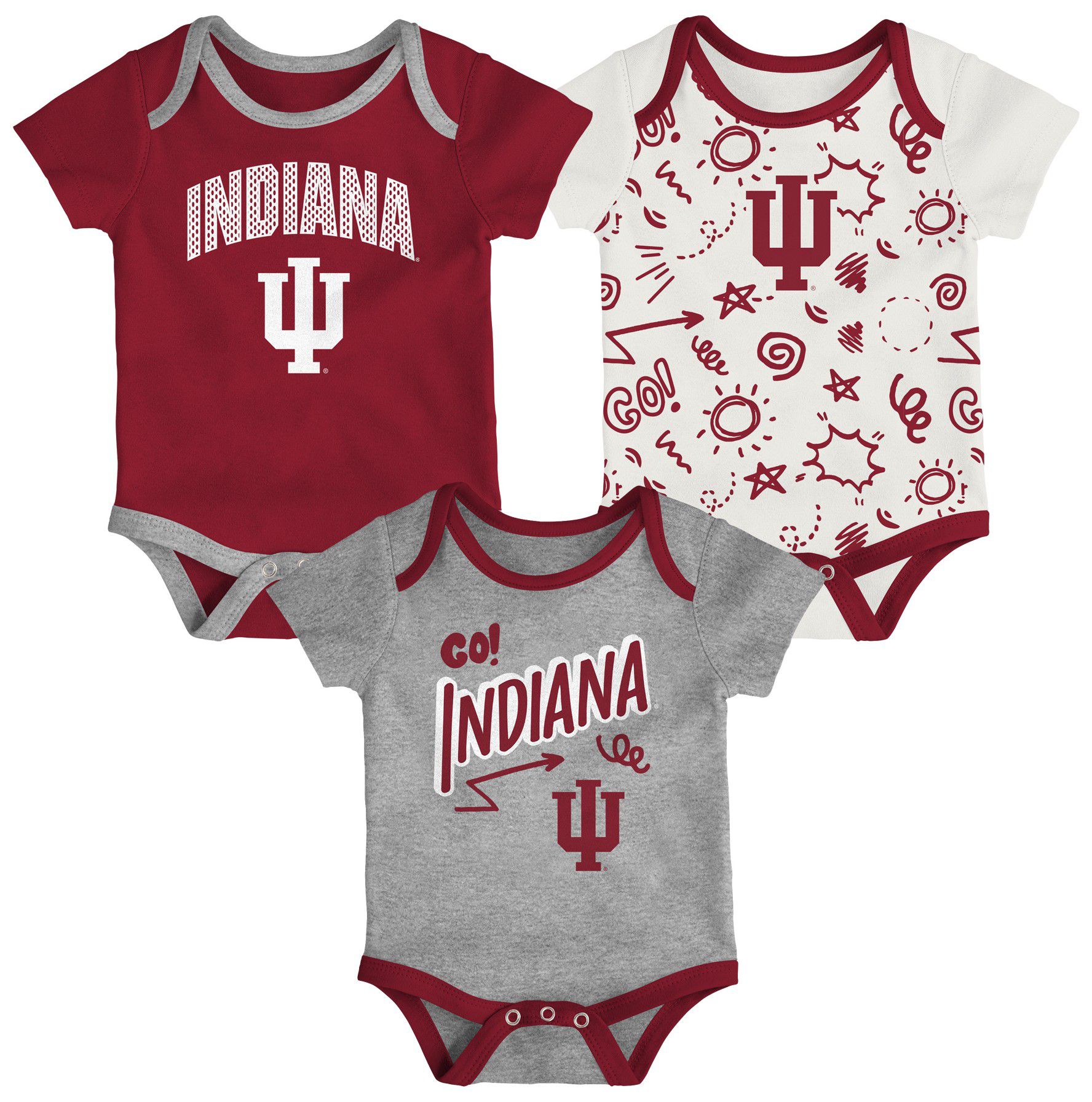 Gen2 Newborn Indiana Hoosiers All Day Play Creeper Set product image