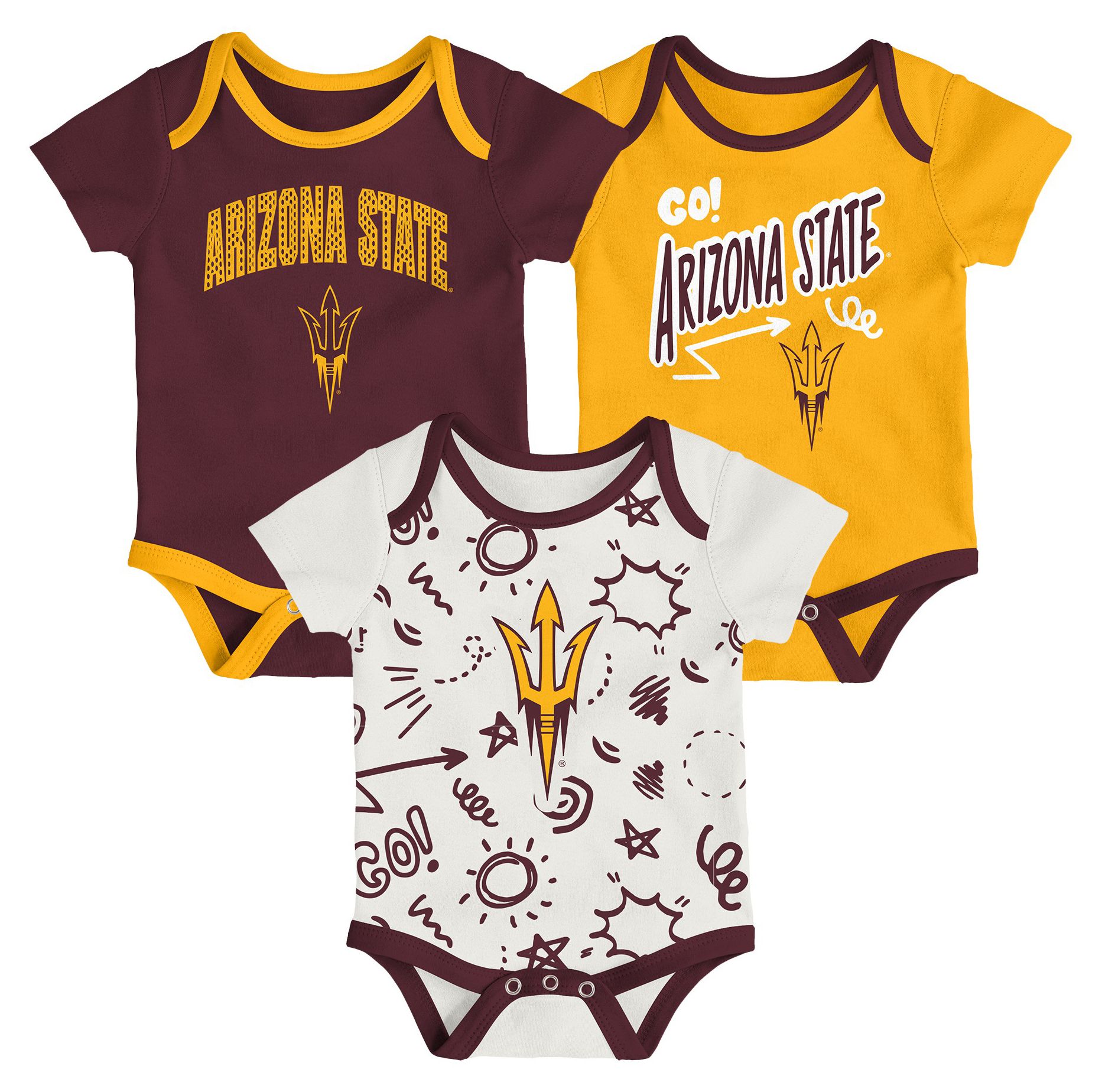 Gen2 Infant Arizona State Sun Devils All Day Play Creeper Set product image