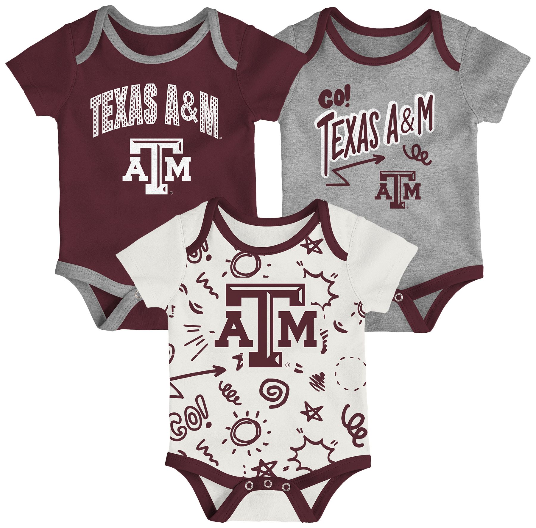 Gen2 Newborn Texas A&M Aggies All Day Play Creeper Set product image