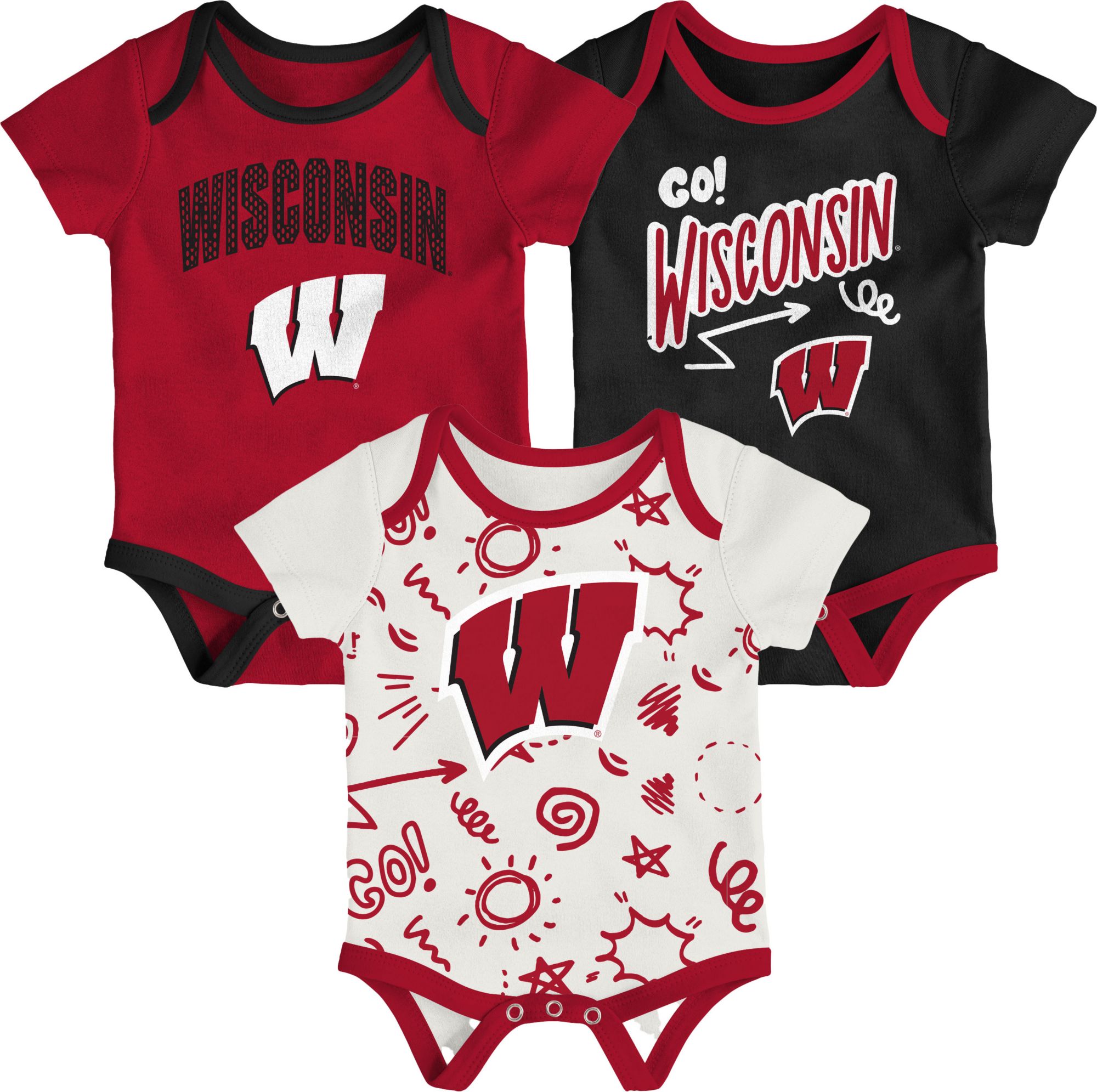 Gen2 Newborn Wisconsin Badgers All Day Play Creeper Set product image