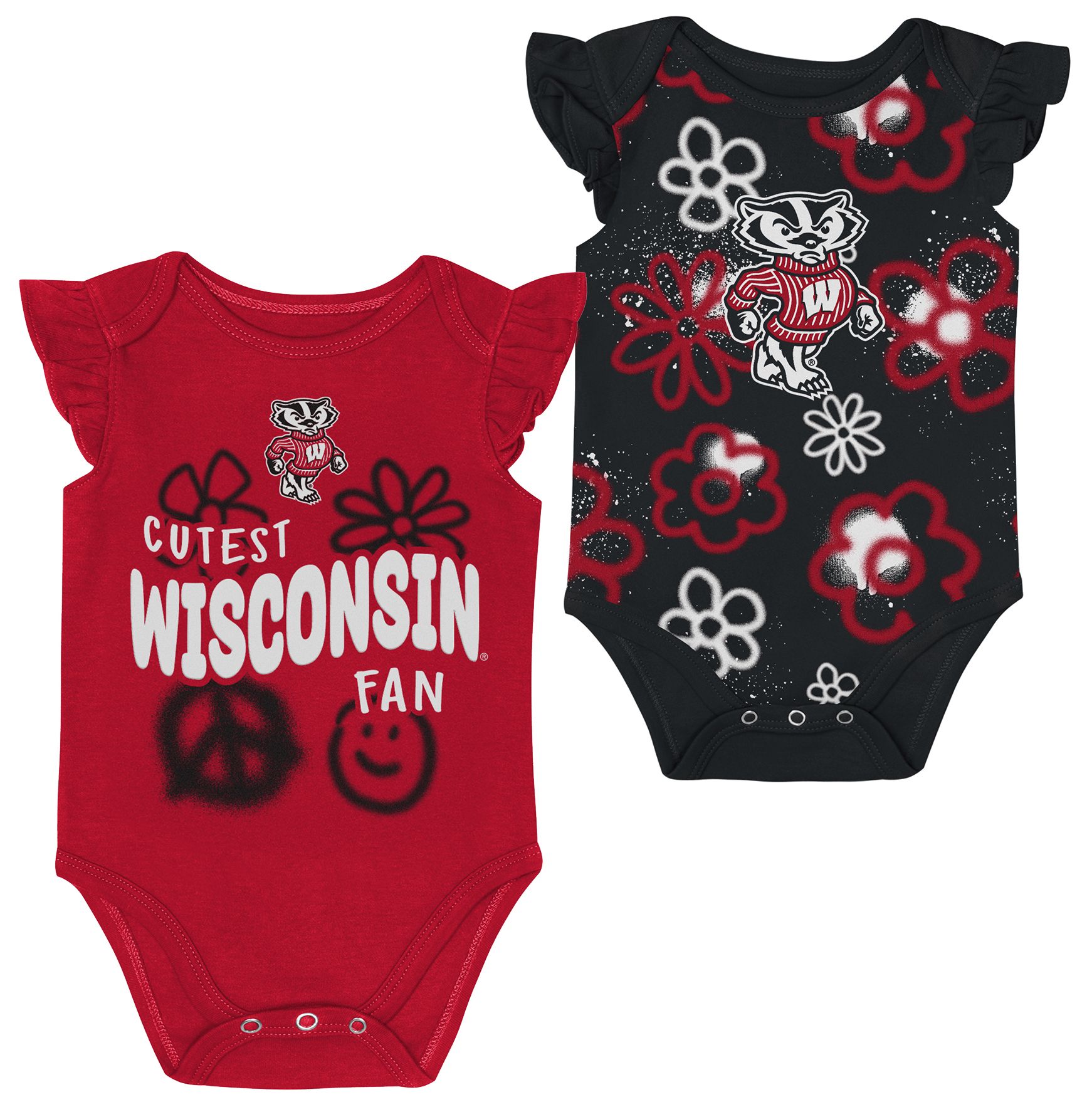 Gen2 Newborn Wisconsin Badgers Little Sunshine Creeper Set product image
