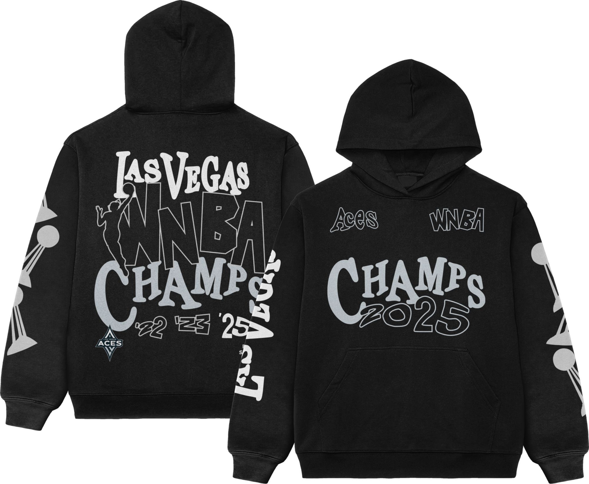 Playa Society Adult 2025 WNBA Champions Las Vegas Aces Pullover Hoodie product image