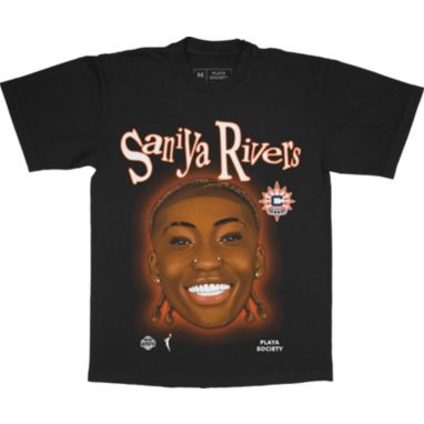 sorry, PLAYA SOCIETY Adult Connecticut Sun Saniya Rivers Black Sketch T-Shirt is currently out of stock