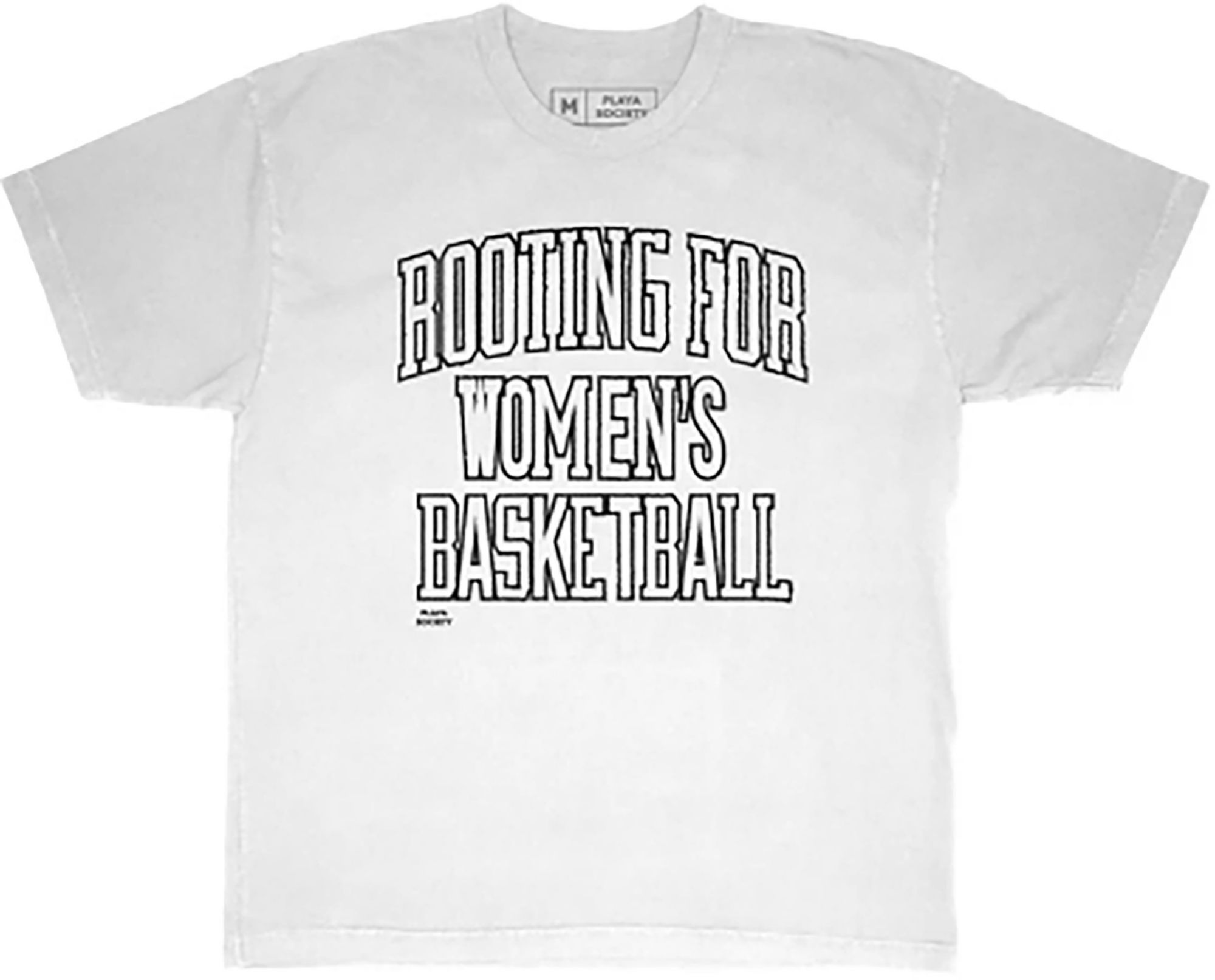 Playa Society Adult White 'Root For WBB' T-Shirt product image