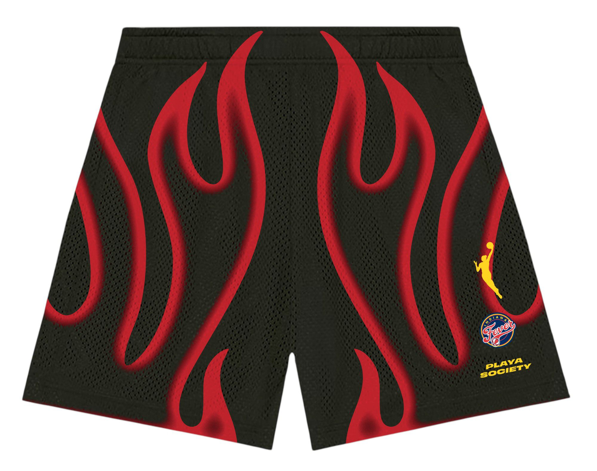 PLAYA SOCIETY Adult Indiana Fever Black Catch Up Shorts product image