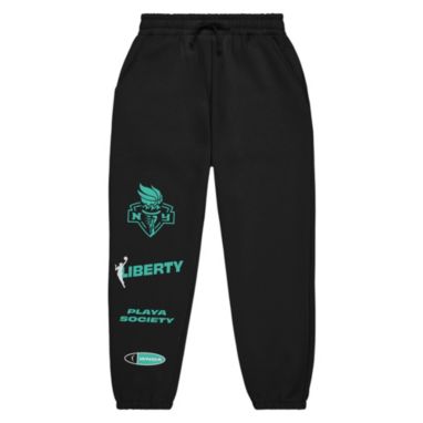 sorry, PLAYA SOCIETY Adult New York Liberty Black Catch Up Sweatpants is currently out of stock