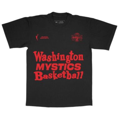 sorry, PLAYA SOCIETY Adult Washington Mystics Black Catch Up T-Shirt is currently out of stock