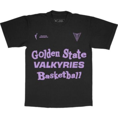 sorry, PLAYA SOCIETY Adult Golden State Valkyries Black Catch Up T-Shirt is currently out of stock