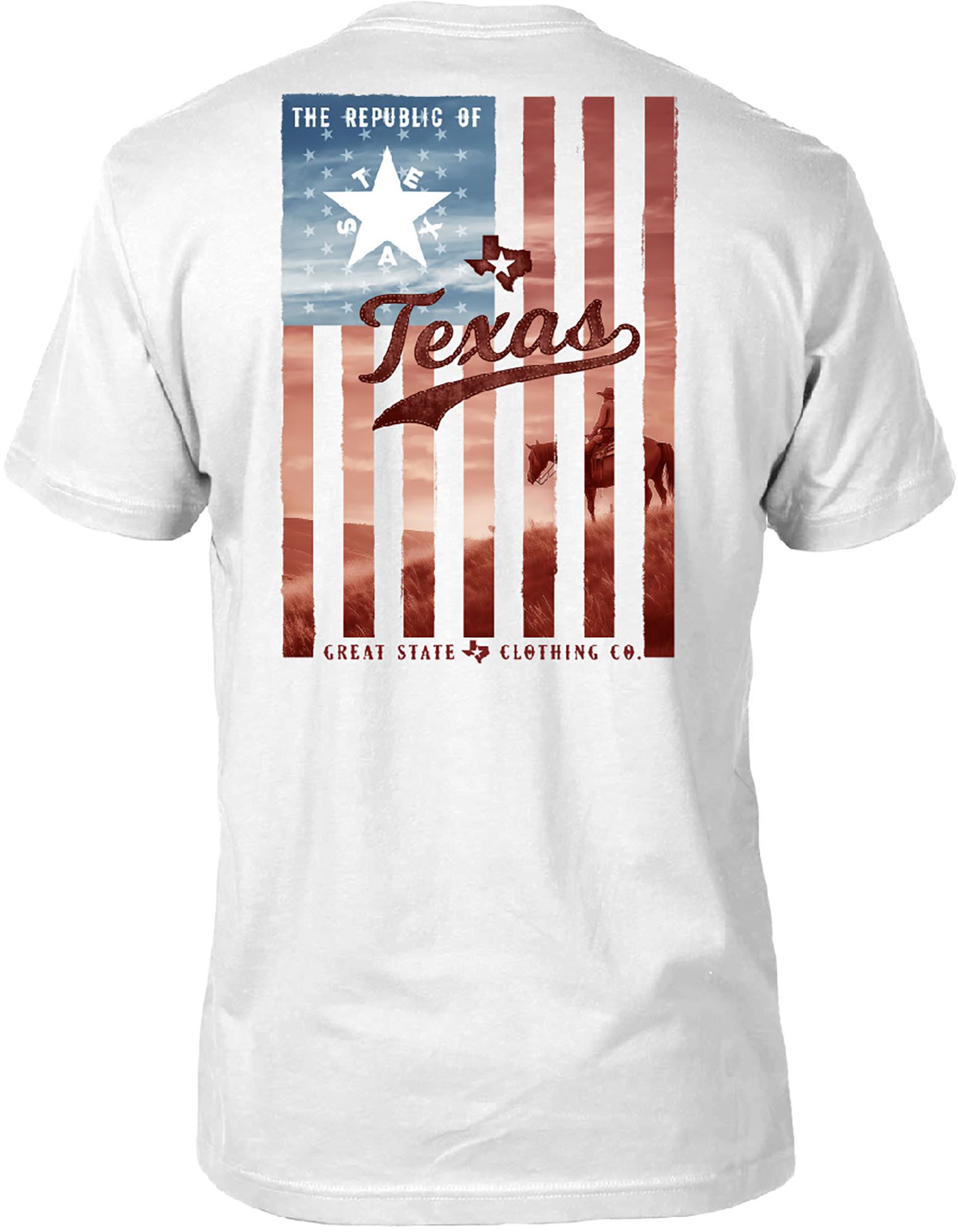 Great State Men's Blue Skies Flag Short Sleeve T-Shirt product image