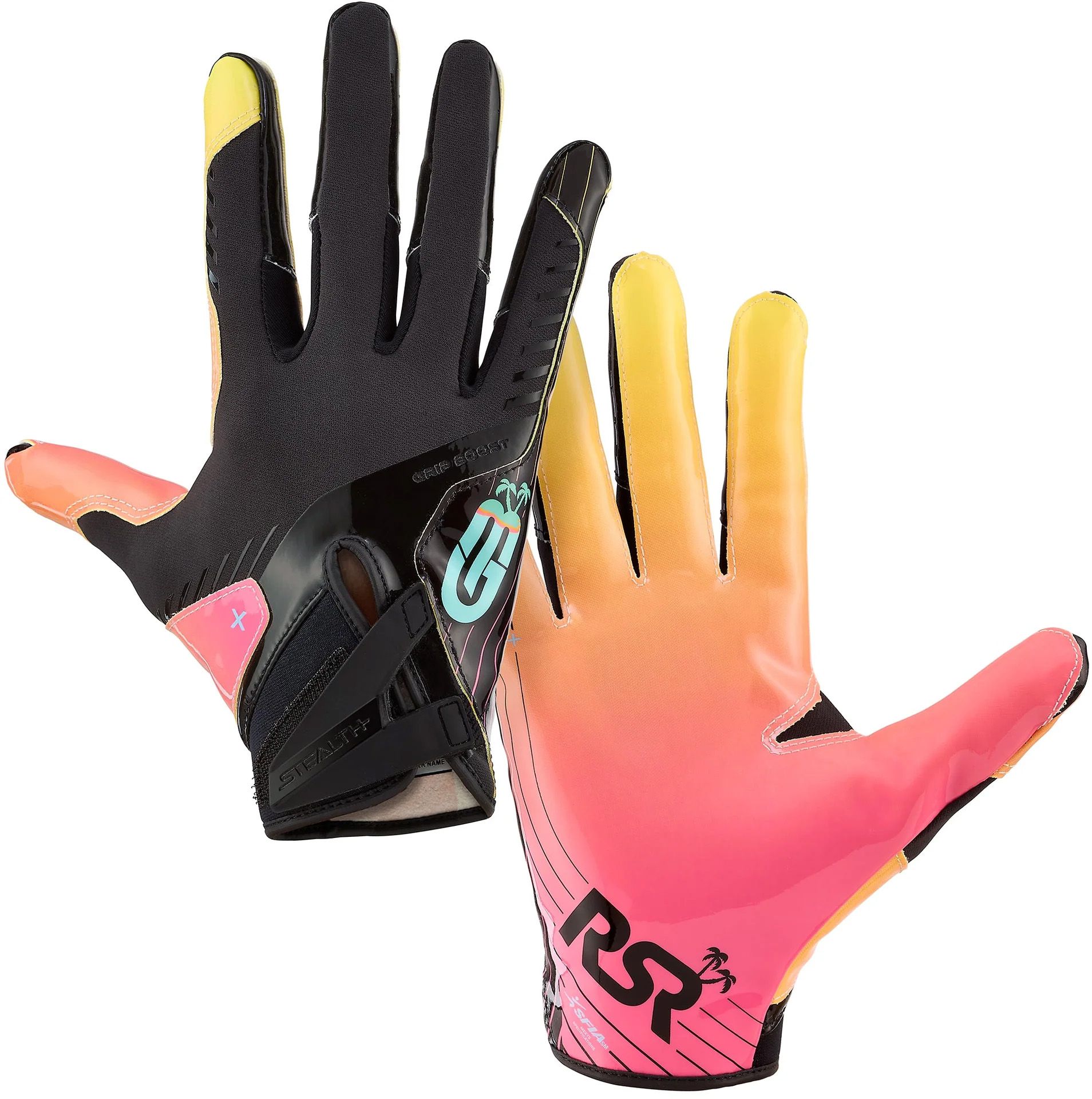 Grip Boost Adult Rosenhaus Sports Stealth 6 Football Gloves product image