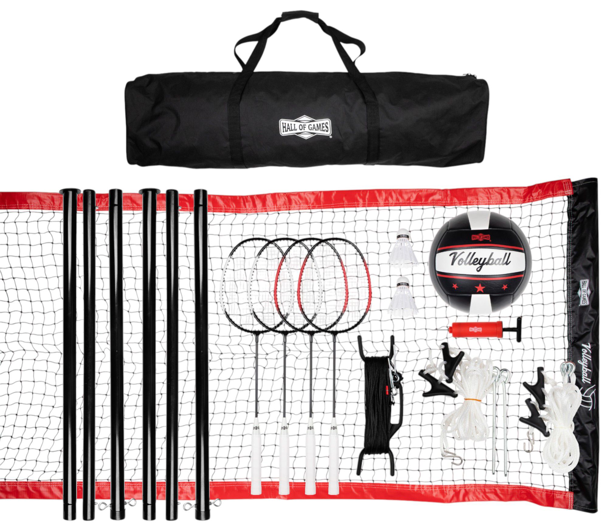 Hall of Games 32' Volleyball and Badminton Set product image