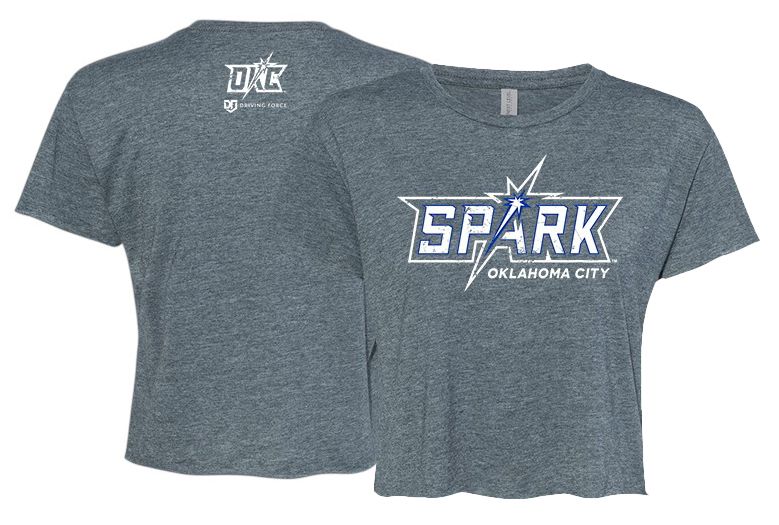 Driving Force Sports Women's Oklahoma City Spark Grey Next Level T-Shirt product image