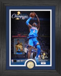 最終値下げOKC Shai &ATL Nickeil サイン入り未使用バッシュ Highland Mint 2025 NBA Champions Oklahoma City Thunder Shai
