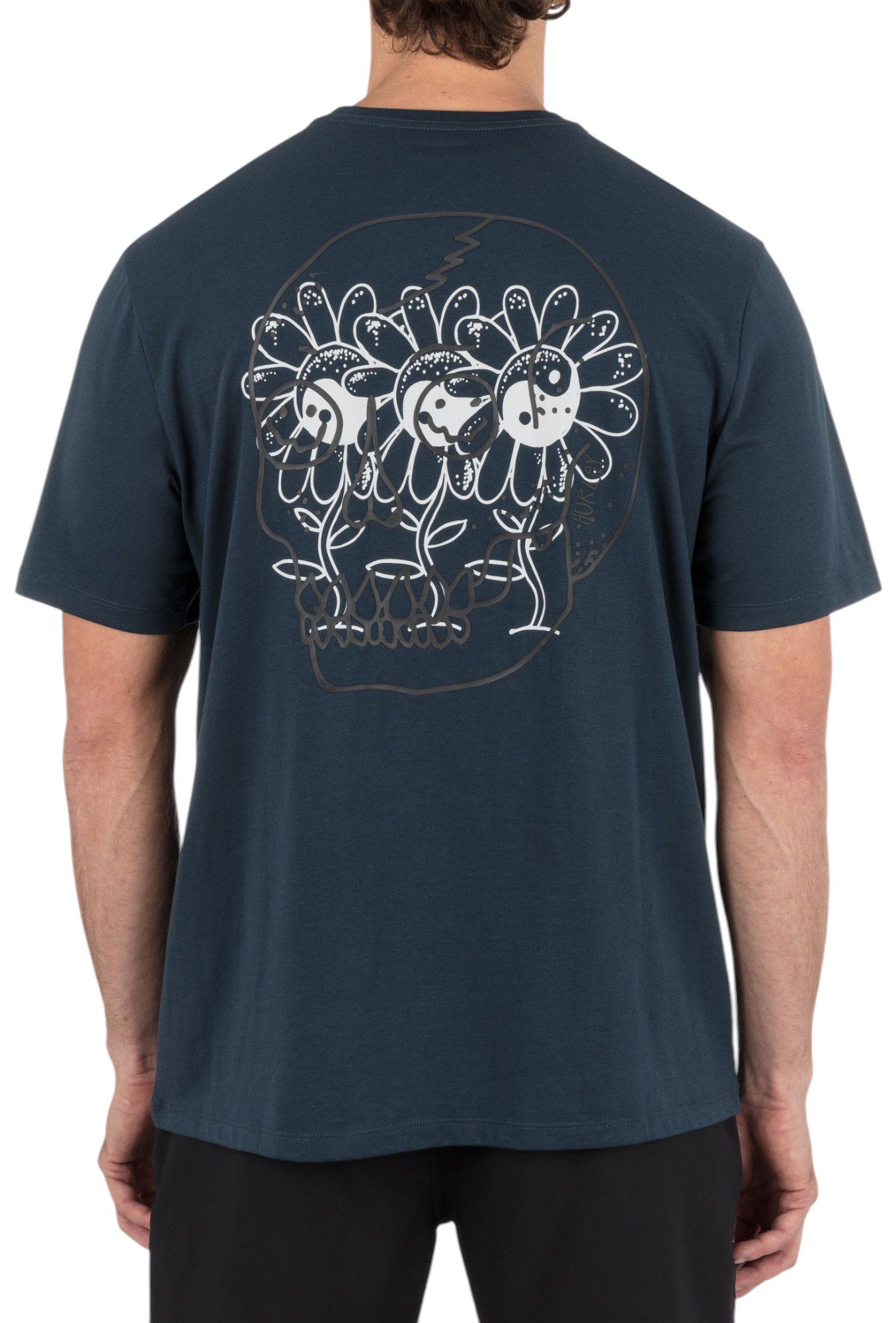 Hurley Men's H2O-DRI Skulls and Flowers Short Sleeve Shirt product image