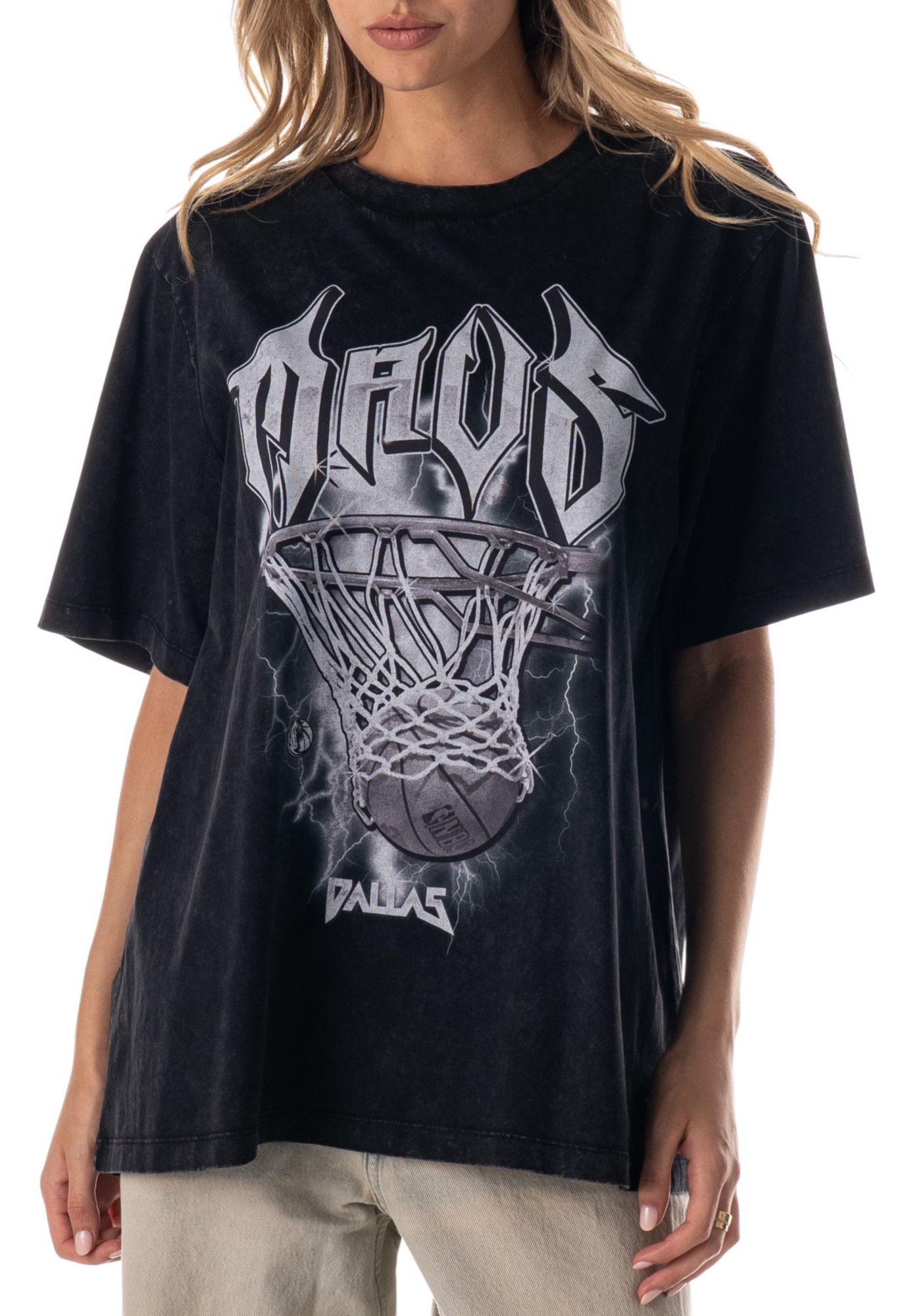 The Wild Collective Adult Dallas Mavericks Black Band Tonal T-Shirt product image